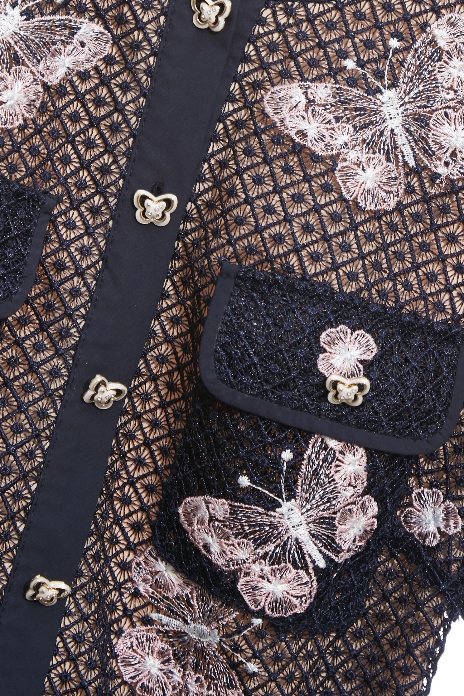 Butterfly Embridery Detail Lace DressButterfly Embridery Detail Lace Dress,Embroidered,cocktaildresses,Plaid,Evening dresses,Season (AW) Look,Valentine,Belts,blossoms,Lace,Lace dresses