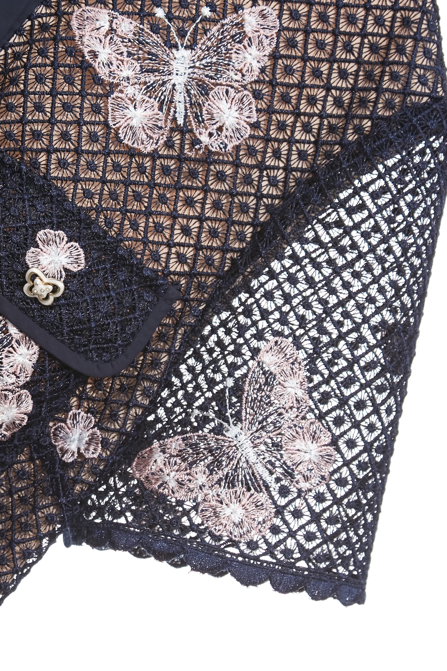 Butterfly Embridery Detail Lace DressButterfly Embridery Detail Lace Dress,Embroidered,cocktaildresses,Plaid,Evening dresses,Season (AW) Look,Valentine,Belts,blossoms,Lace,Lace dresses