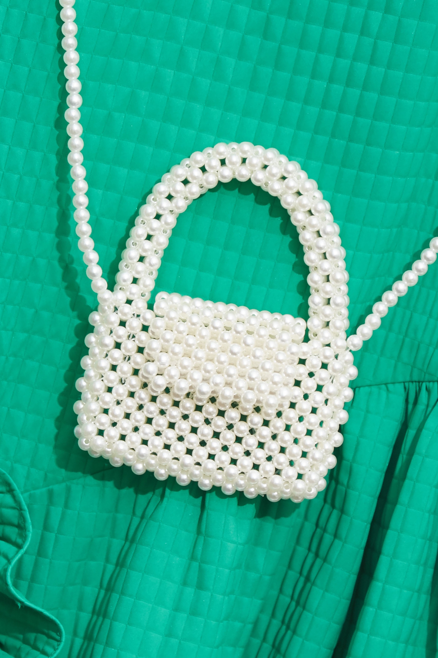 Jade Green Waffle Asymmetric DressJade Green Waffle Asymmetric Dress,Dresses,Plaid,pearl,Season (AW) Look,Valentine