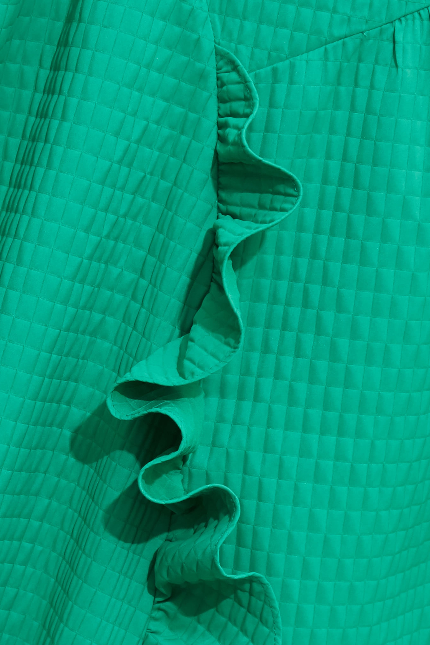 Jade Green Waffle Asymmetric DressJade Green Waffle Asymmetric Dress,Dresses,Plaid,pearl,Season (AW) Look,Valentine