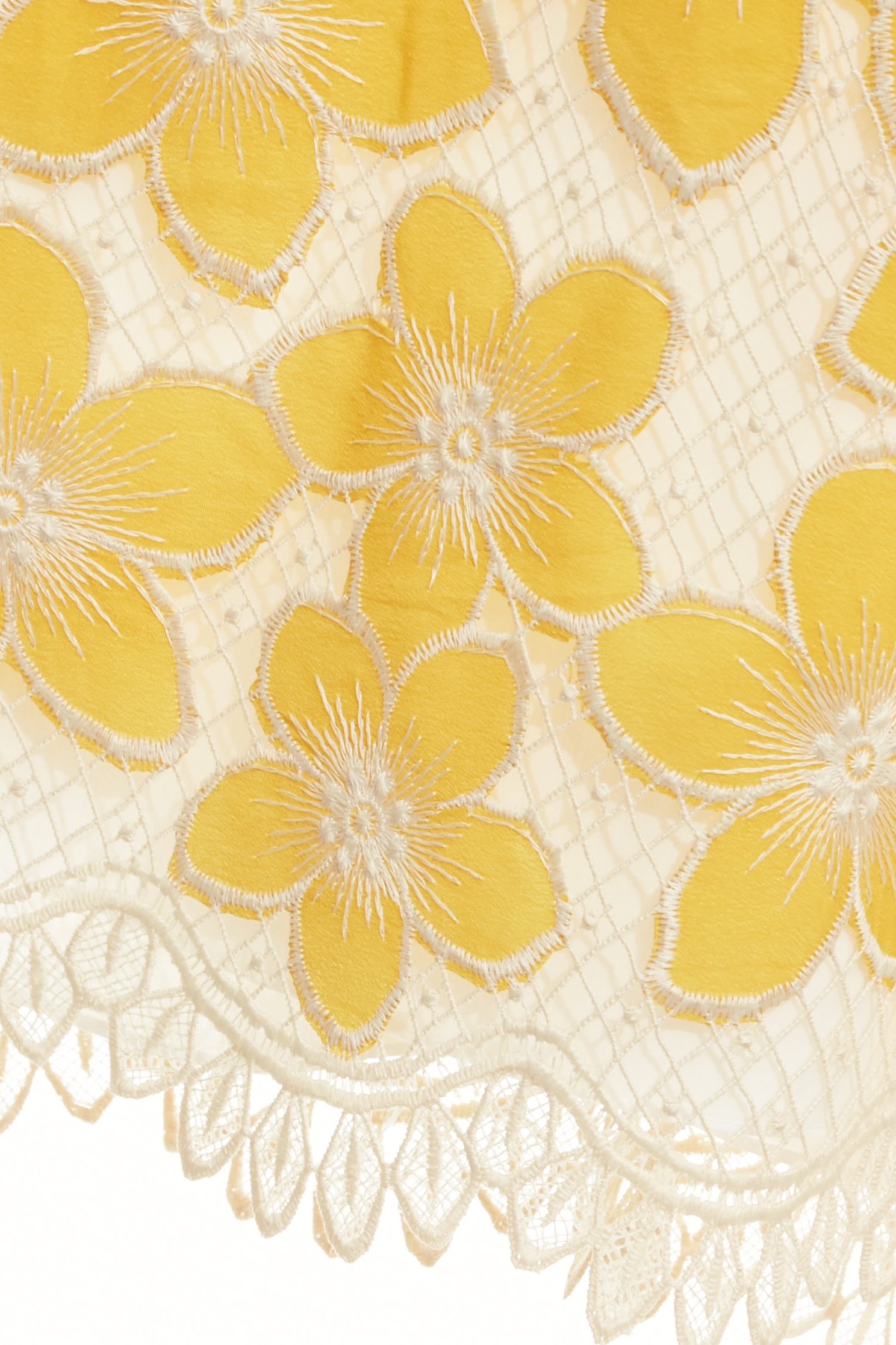 Puff Sleeve Floral Embroidery DressPuff Sleeve Floral Embroidery Dress,V-neck dresses,Embroidered,Season (SS) Look