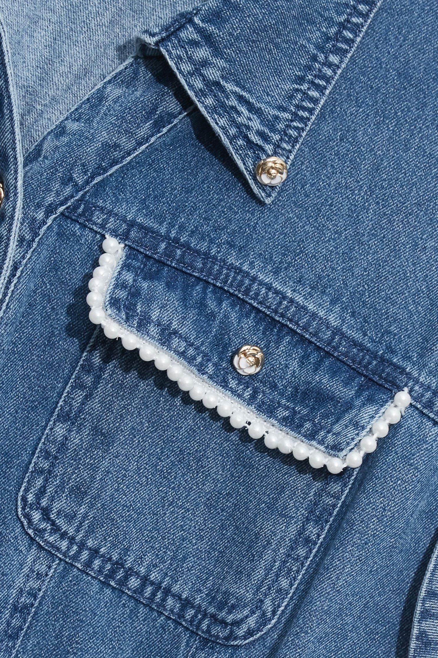 Tiered Skirt Denim DressTiered Skirt Denim Dress,Dresses,Season (SS) Look,Denim,Denim skirts