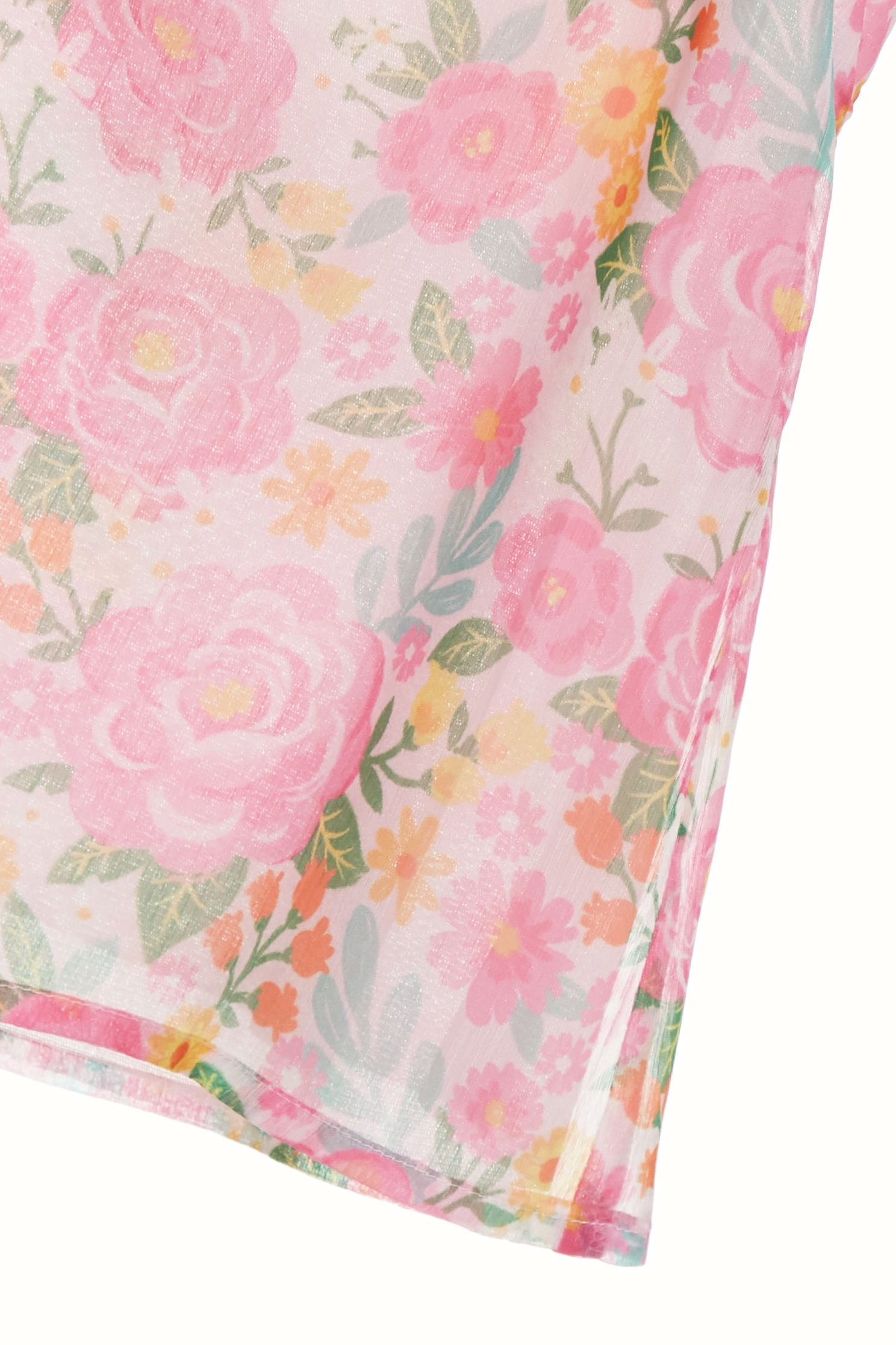 Floral Print Ruffle Detail VestFloral Print Ruffle Detail Vest,sleeveless tops,Tops,Season (SS) Look,sleeveless tops,Chiffon