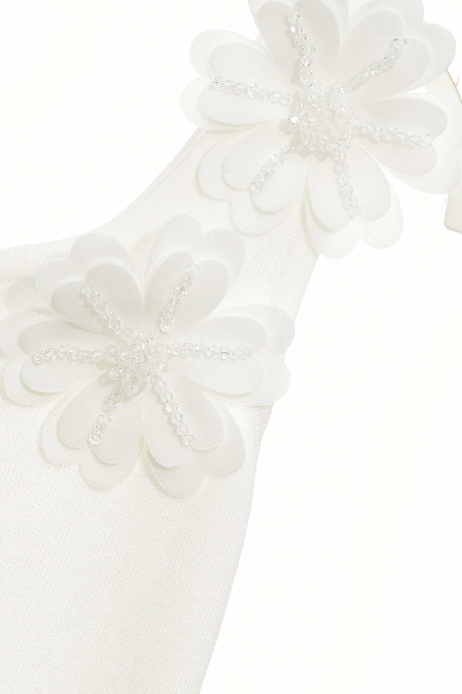 Beaded Floral Detail Knit VestBeaded Floral Detail Knit Vest,U-Neck T shirts,sleeveless tops,Tops,Season (SS) Look,sleeveless tops,Knitted,Knitted tops