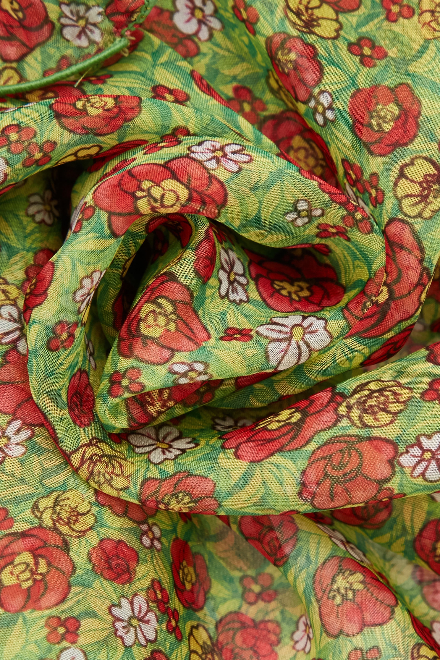 Ruffle Detail Floral Print Chiffon VestRuffle Detail Floral Print Chiffon Vest,sleeveless tops,Tops,Season (SS) Look,pearl,City Feminine,sleeveless tops,Chiffon