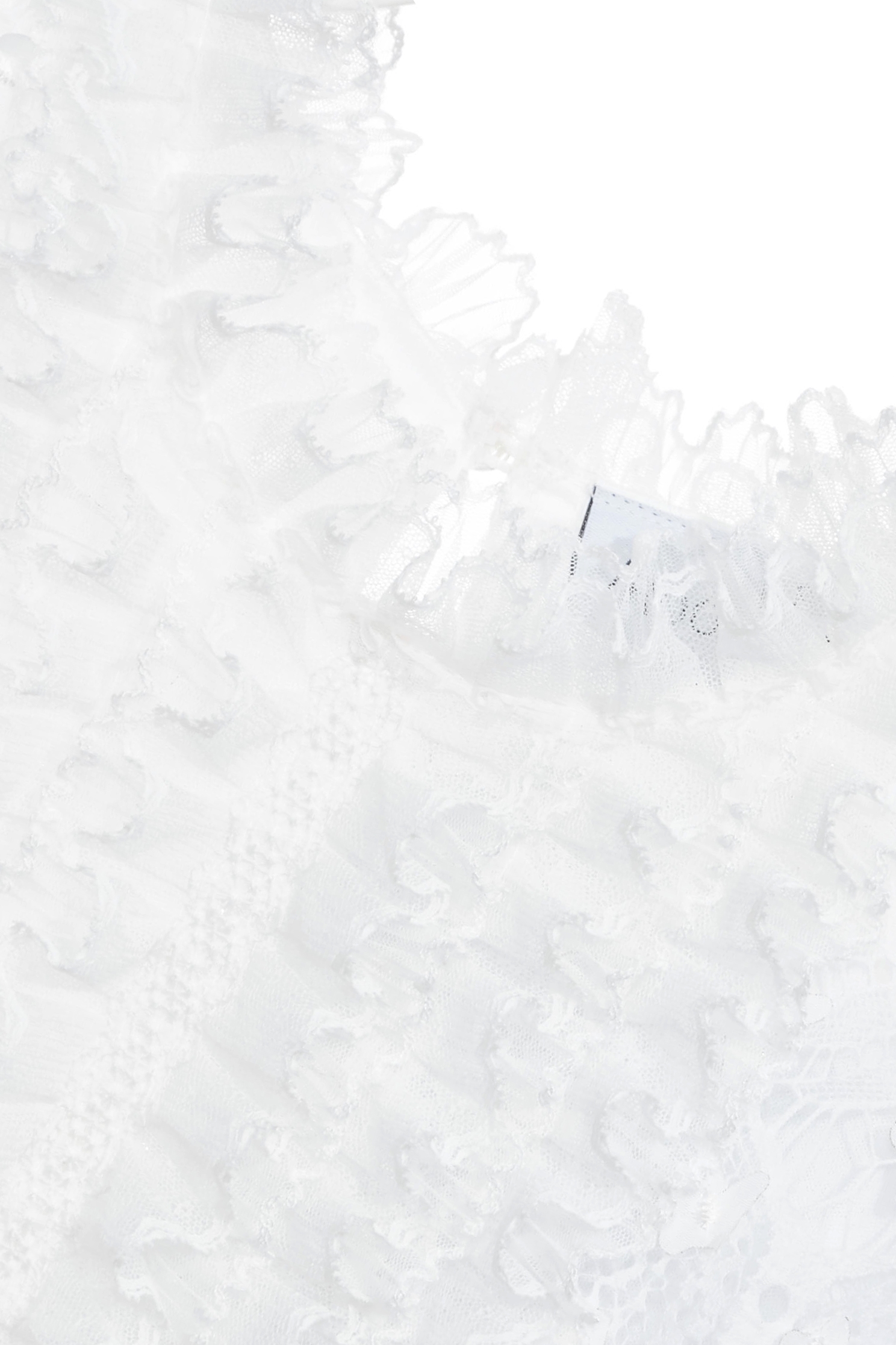 Butterfly Detail Ruffle Lace VestButterfly Detail Ruffle Lace Vest,sleeveless tops,Tops,Embroidered,Season (SS) Look,City Feminine,White tops,sleeveless tops,Lace