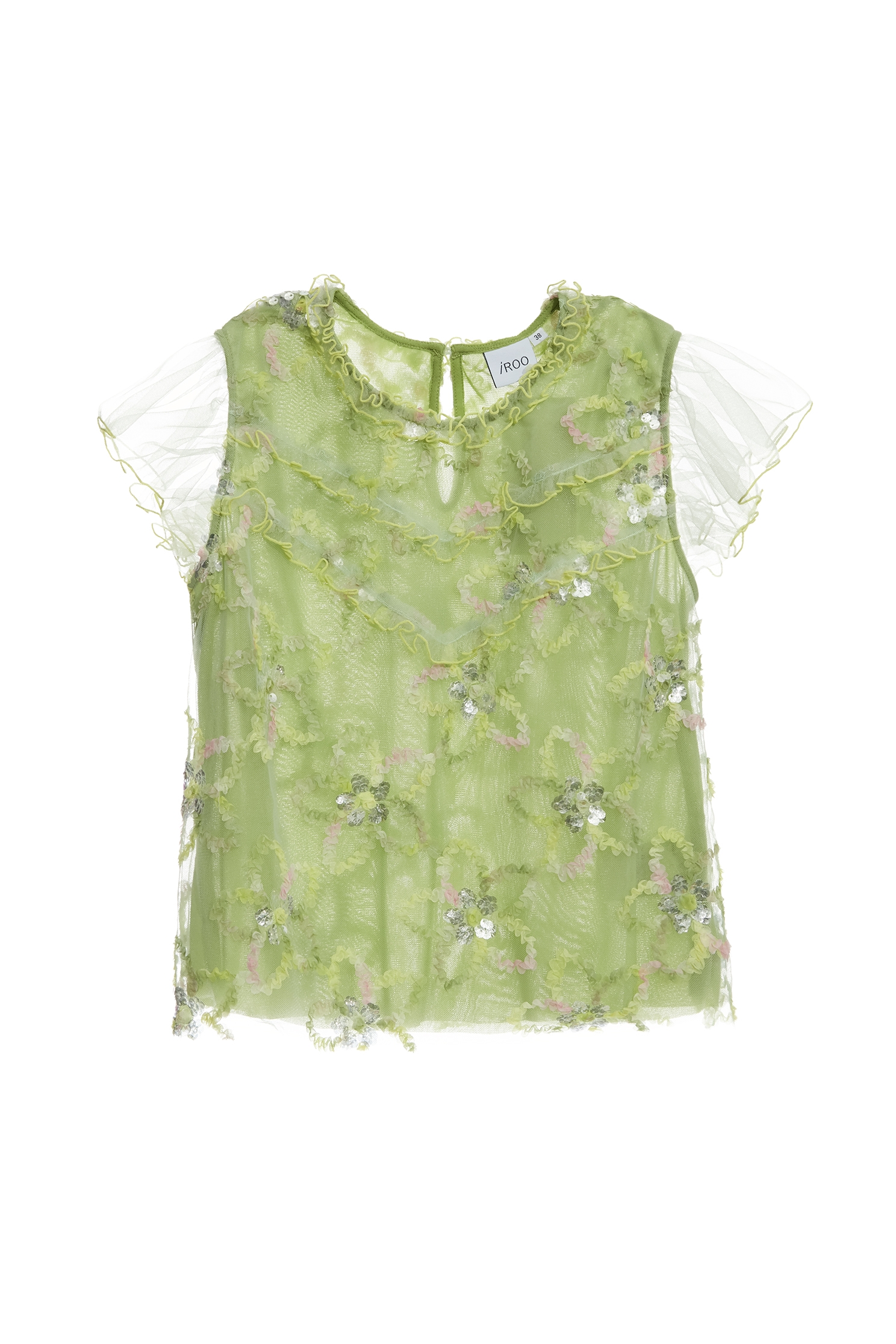 Multi Colour Emobossed Floral Detail Sequin VestMulti Colour Emobossed Floral Detail Sequin Vest,sleeveless tops,Tops,Embroidered,Season (AW) Look,sleeveless tops