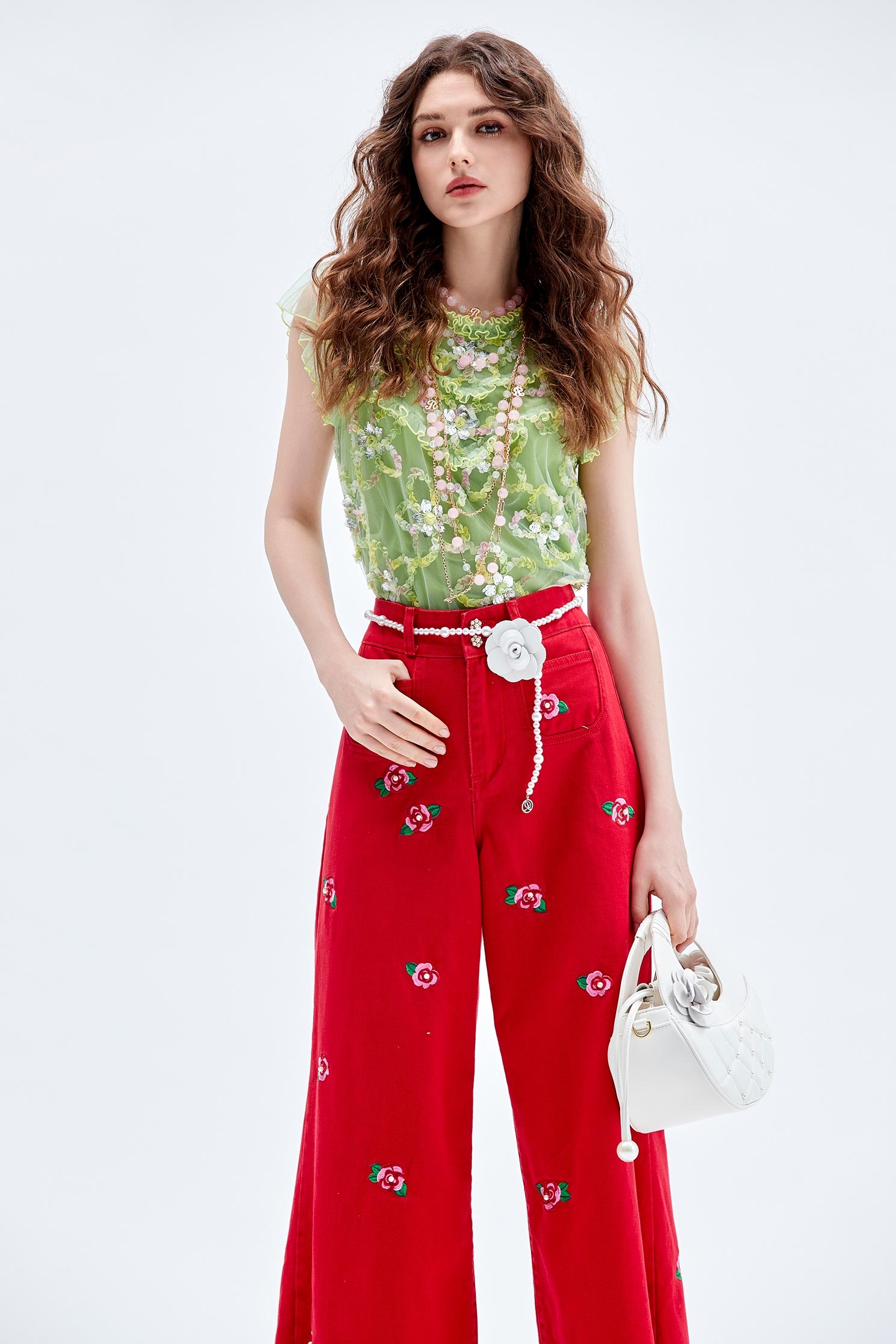 Multi Colour Emobossed Floral Detail Sequin VestMulti Colour Emobossed Floral Detail Sequin Vest,sleeveless tops,Tops,Embroidered,Season (AW) Look,sleeveless tops