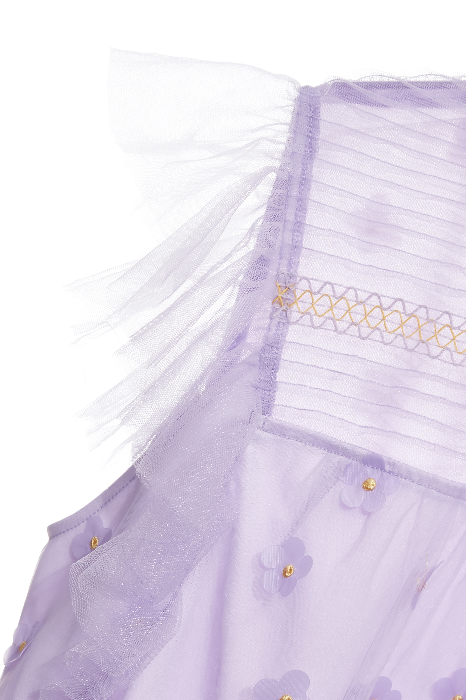 Floral Detail Ruffle Mesh Vest,sleeveless tops,Tops,Embroidered,Season (SS) Look,Mesh fabric,sleeveless tops