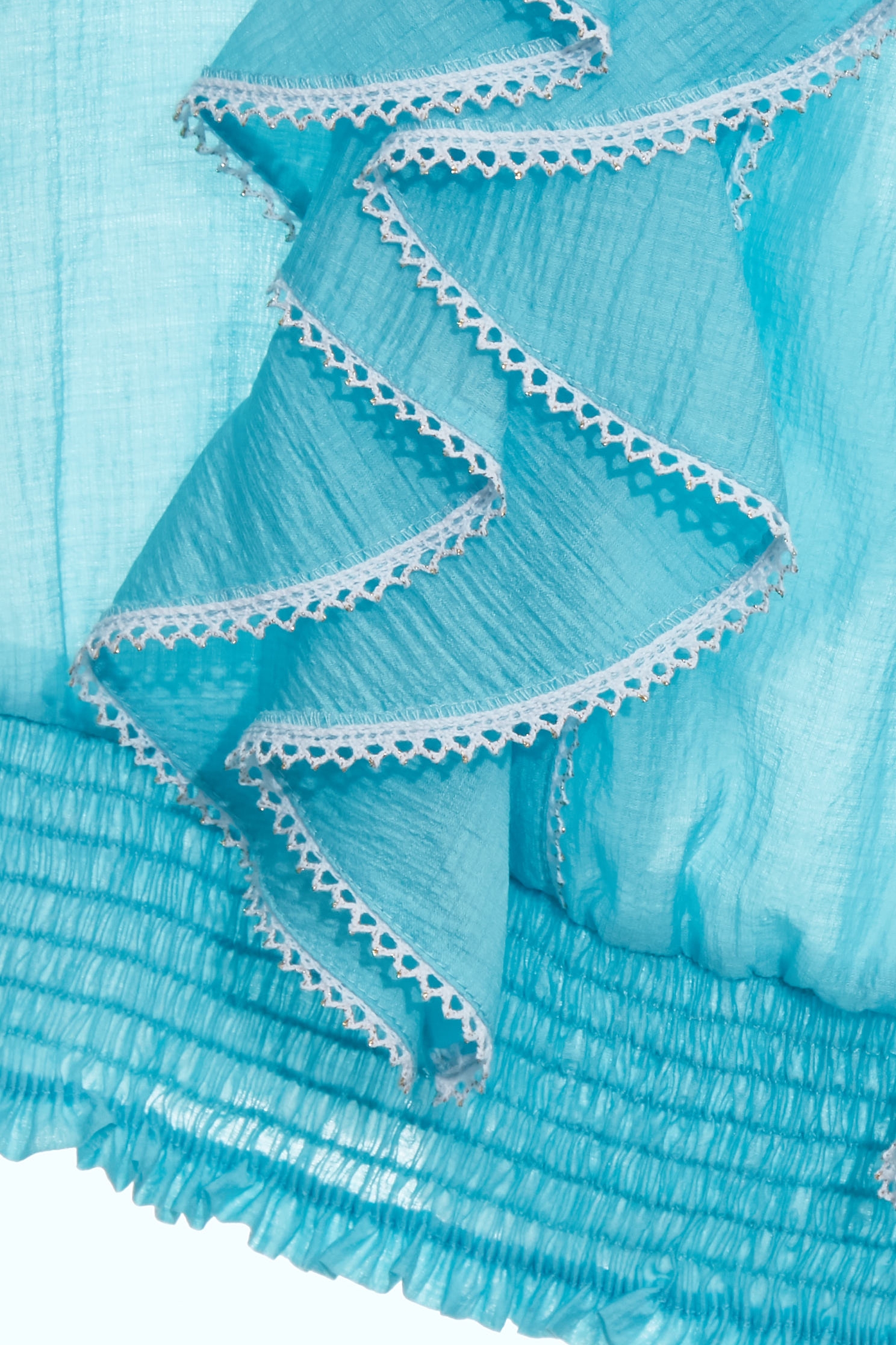 Front Ruffle Detail Blue VestFront Ruffle Detail Blue Vest,sleeveless tops,Tops,sleeveless tops,pearl,Season (AW) Look,Valentine,sleeveless tops,Lace,Lace tops,upperclass