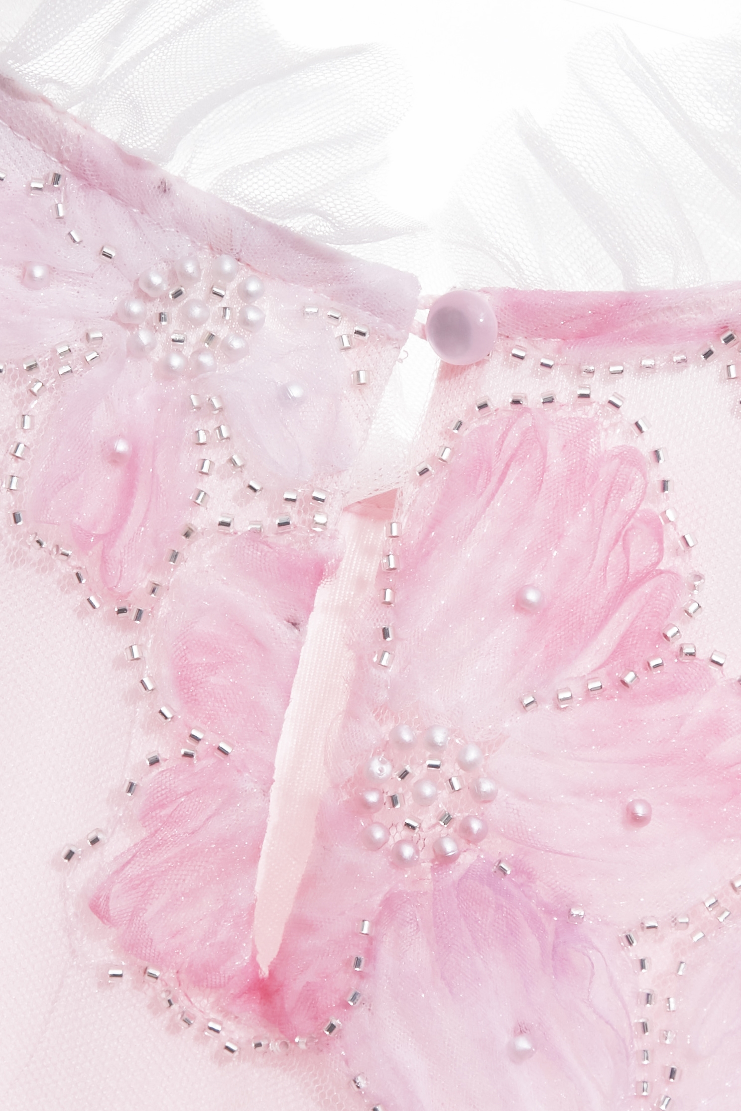 3-D Floral Pearl Detail Mesh Vest3-D Floral Pearl Detail Mesh Vest,sleeveless tops,Tops,Season (SS) Look,sleeveless tops