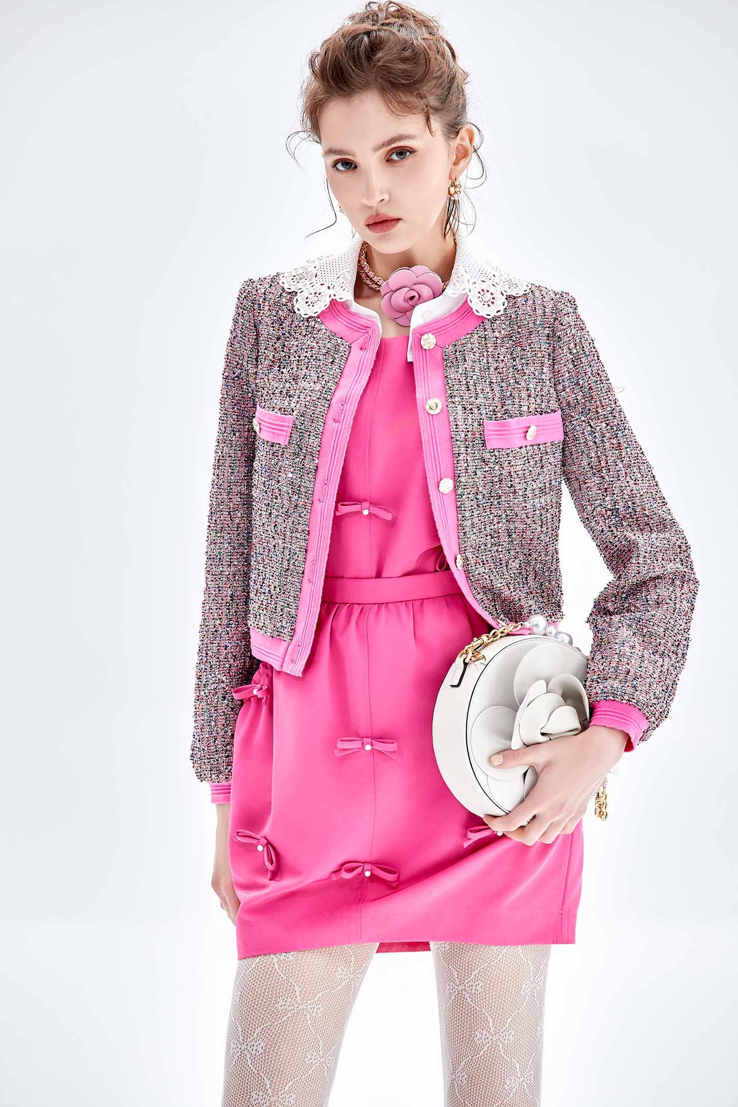 Pink Bow Detail VestPink Bow Detail Vest,sleeveless tops,Tops,Season (AW) Look,sleeveless tops,bows