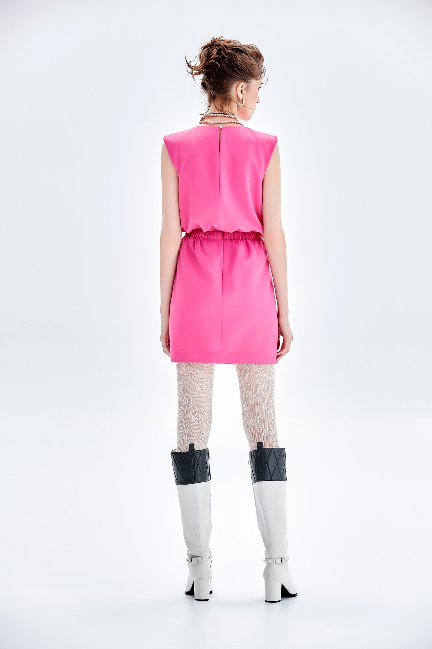 Pink Bow Detail VestPink Bow Detail Vest,sleeveless tops,Tops,Season (AW) Look,sleeveless tops,bows