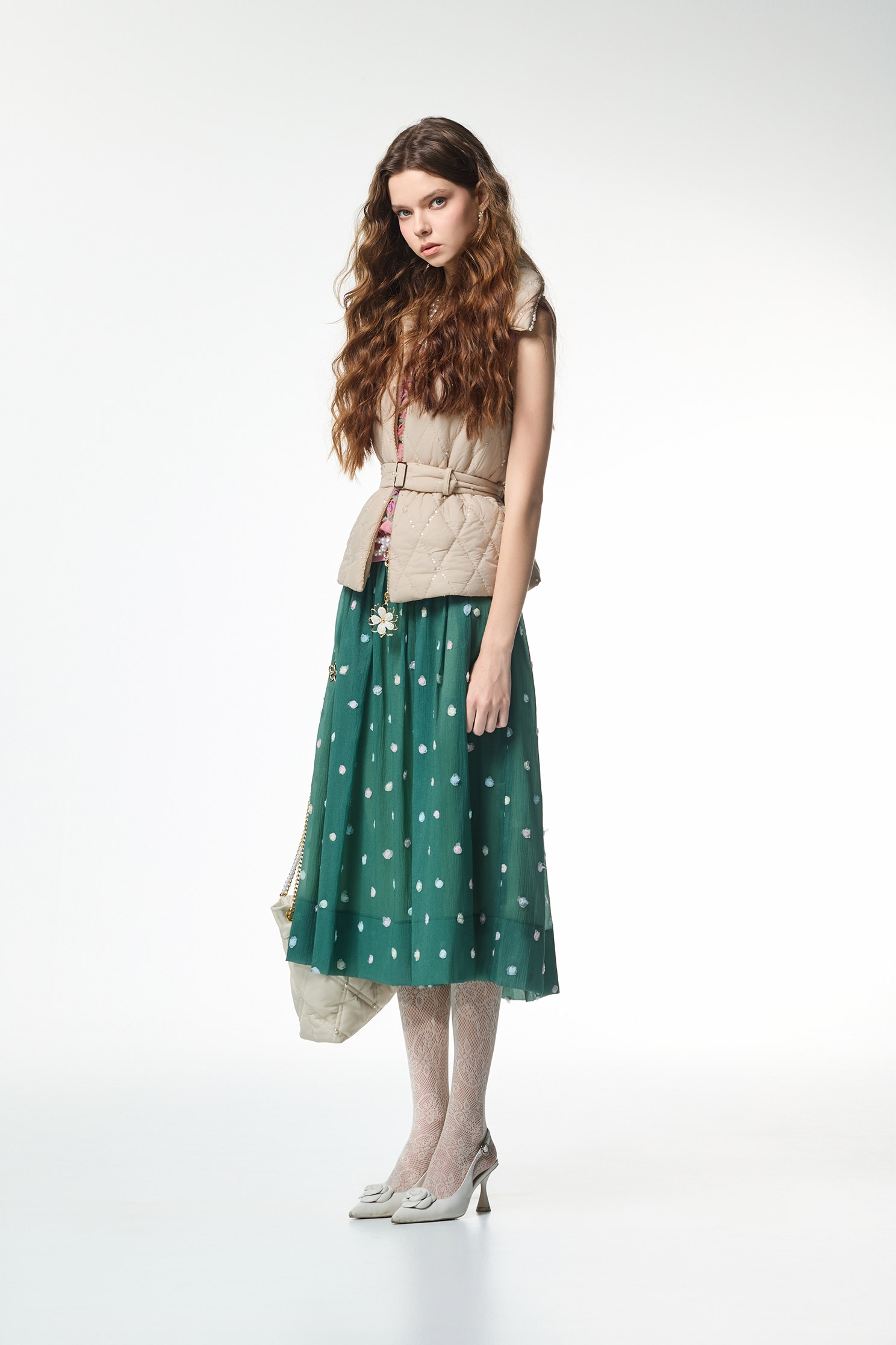 Quilted Sequin VestQuilted Sequin Vest,sleeveless tops,Outerwear,co-ord sets,Plaid,sleeveless tops,Season (AW) Look,Valentine,sleeveless tops,Belts