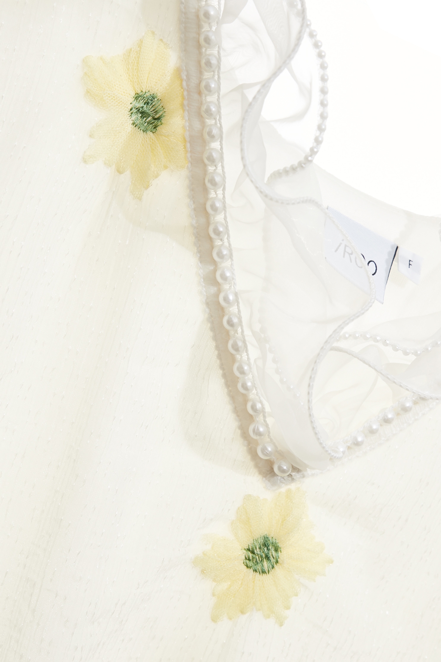 Floral Embroidery Ruffle Collar VestFloral Embroidery Ruffle Collar Vest,sleeveless tops,Tops,Embroidered,Embroidered tops,pearl,Season (AW) Look,sleeveless tops