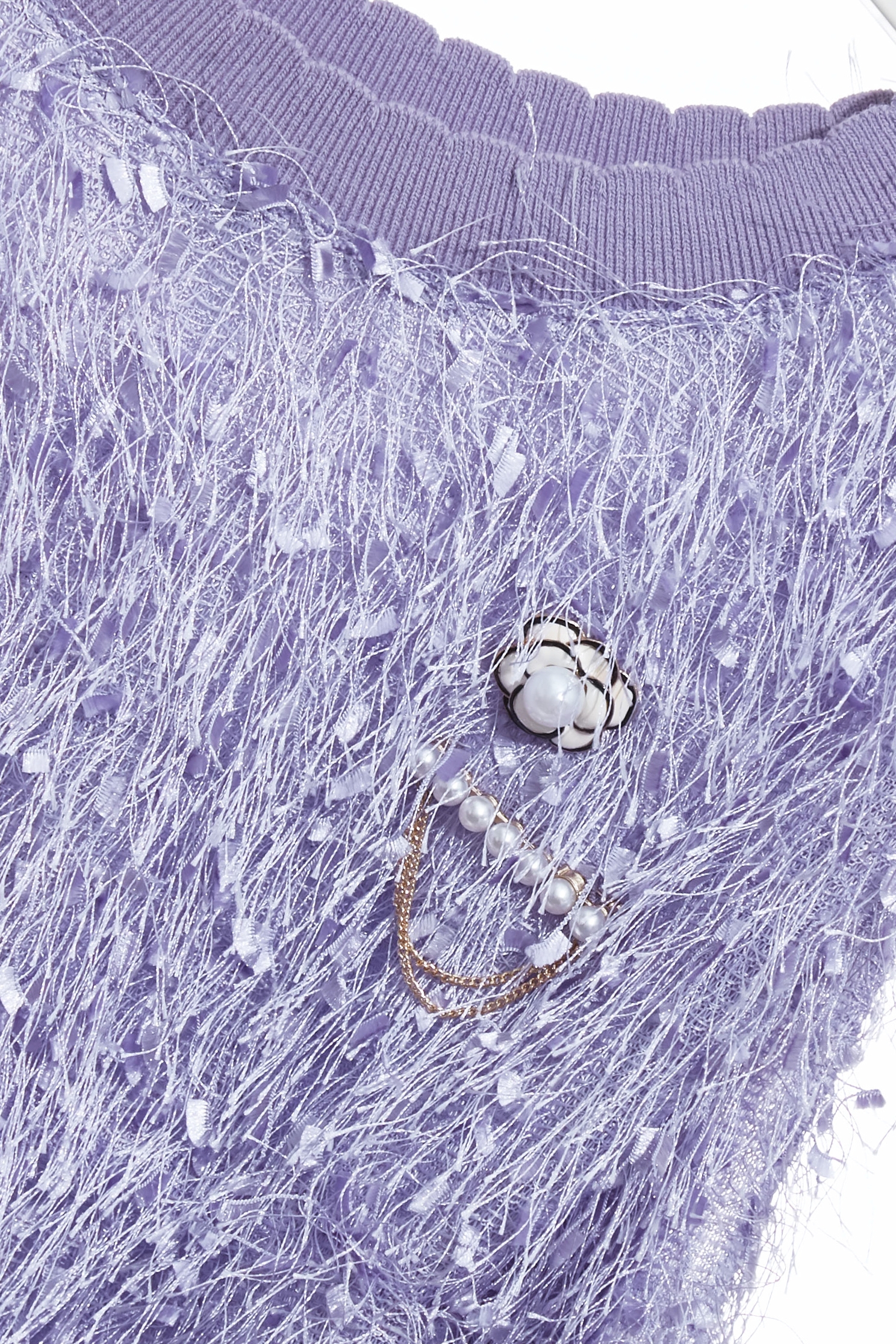 Purple Fringe Detail VestPurple Fringe Detail Vest,sleeveless tops,Tops,sleeveless tops,pearl,Season (AW) Look,Valentine,sleeveless tops