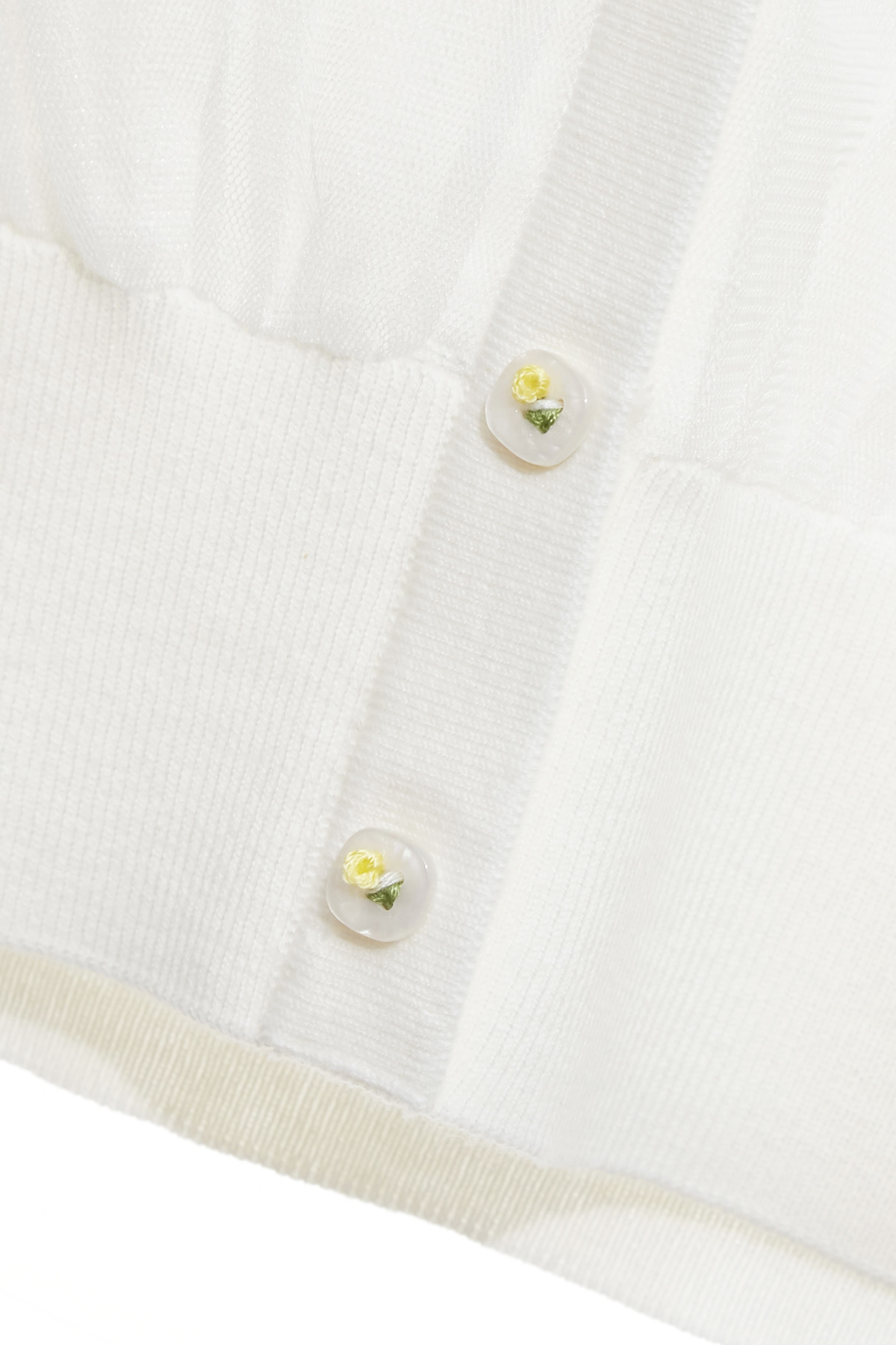 Mesh Layer Off White Knit TopMesh Layer Off White Knit Top,Tops,Season (SS) Look,White tops,Knitted,Knitted tops