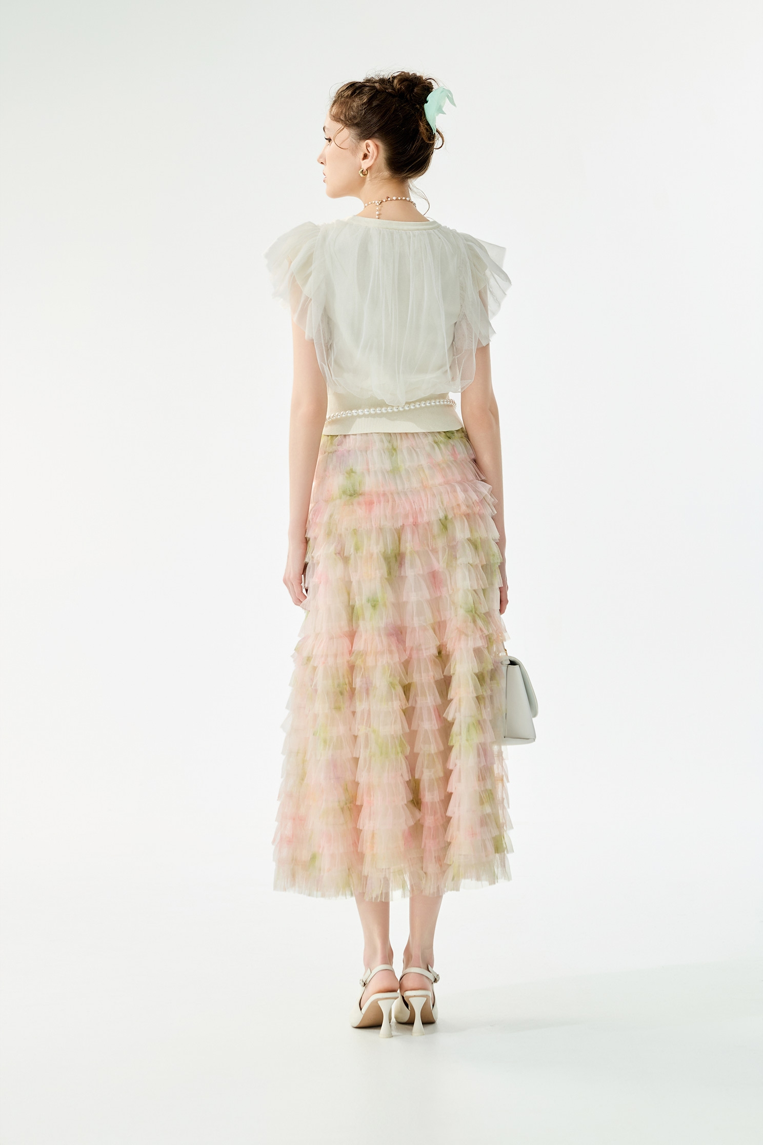 Mesh Layer Off White Knit TopMesh Layer Off White Knit Top,Tops,Season (SS) Look,White tops,Knitted,Knitted tops