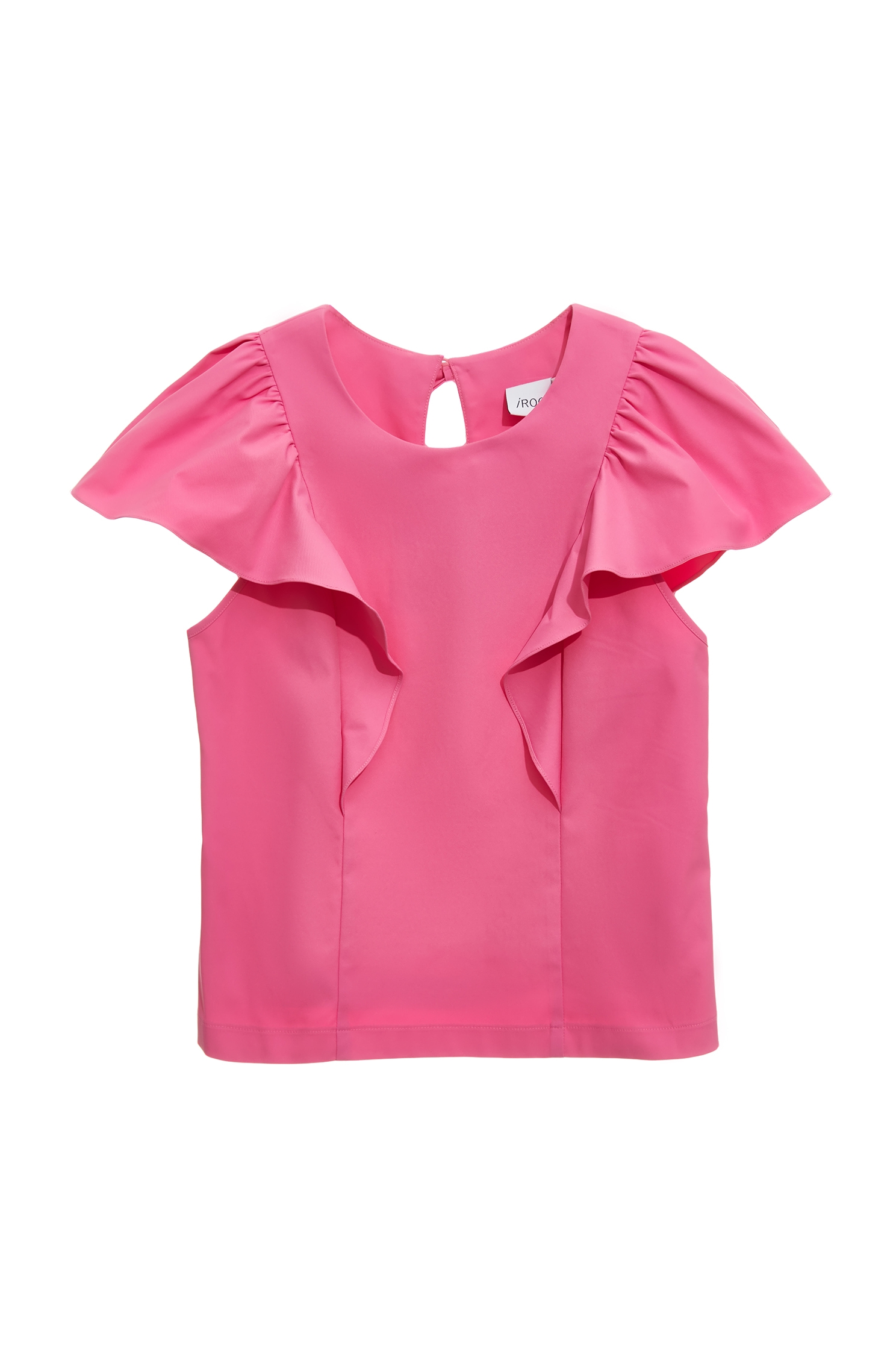 Ruffle Sleeve Fushia Pink TopRuffle Sleeve Fushia Pink Top,Tops,Season (SS) Look