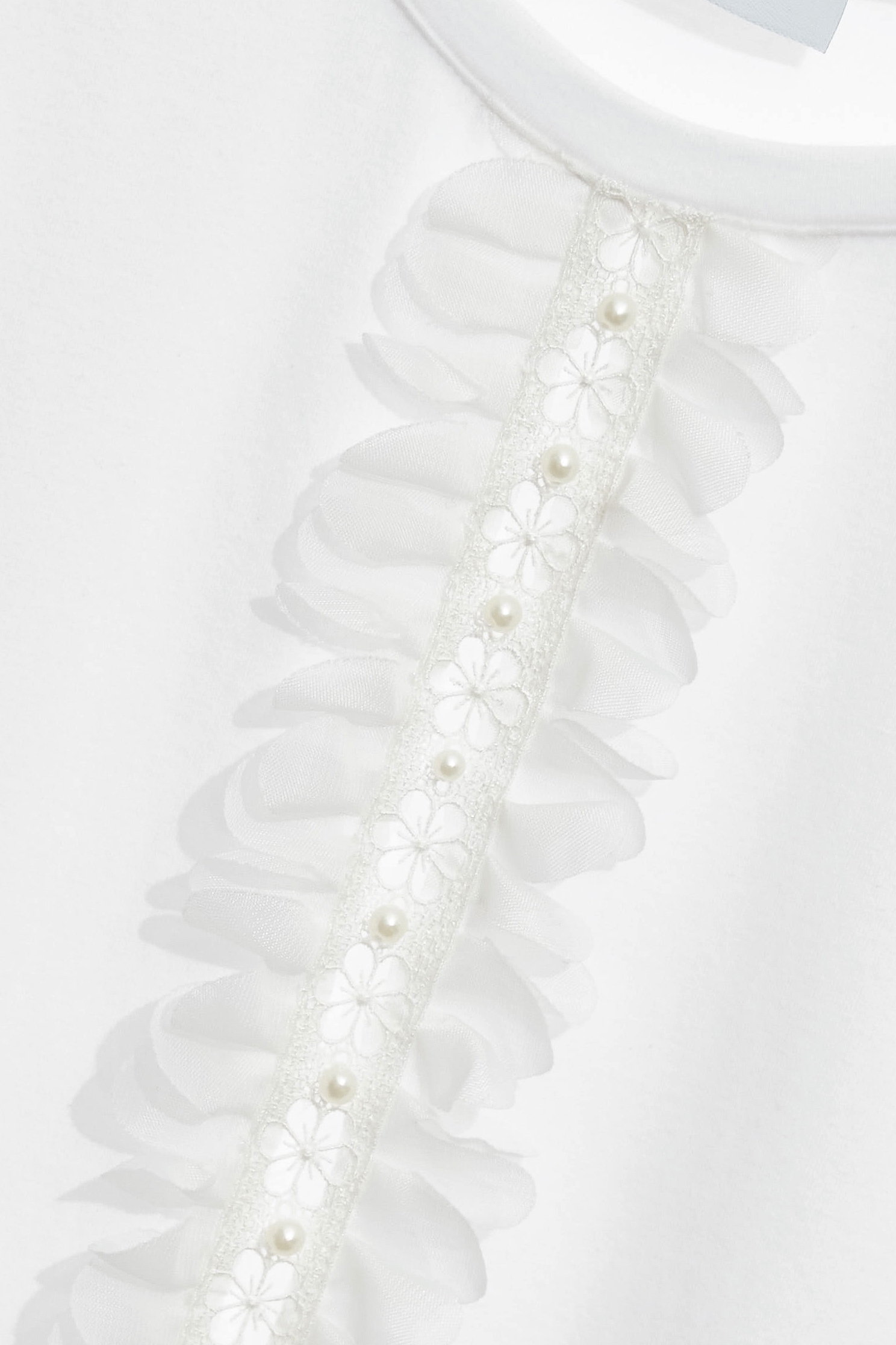 Floral Sleeve Detail TeeFloral Sleeve Detail Tee,Tops,Season (SS) Look,Lace