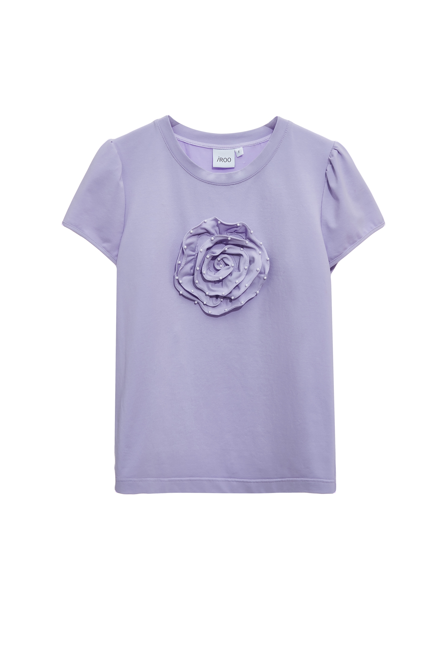 3-D Floral Short Sleeve Tee3-D Floral Short Sleeve Tee,Tops,Season (SS) Look,pearl