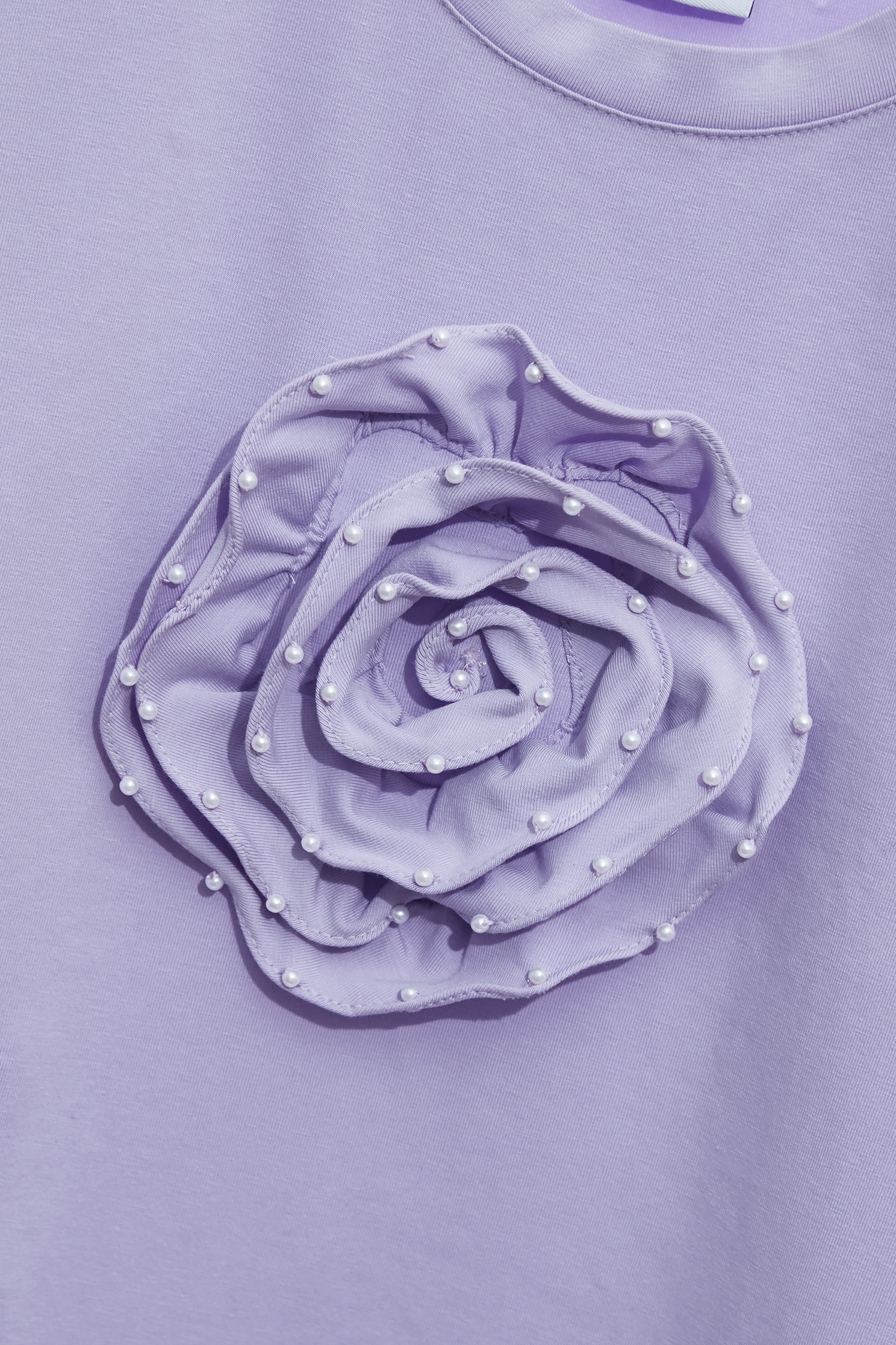 3-D Floral Short Sleeve Tee3-D Floral Short Sleeve Tee,Tops,Season (SS) Look,pearl