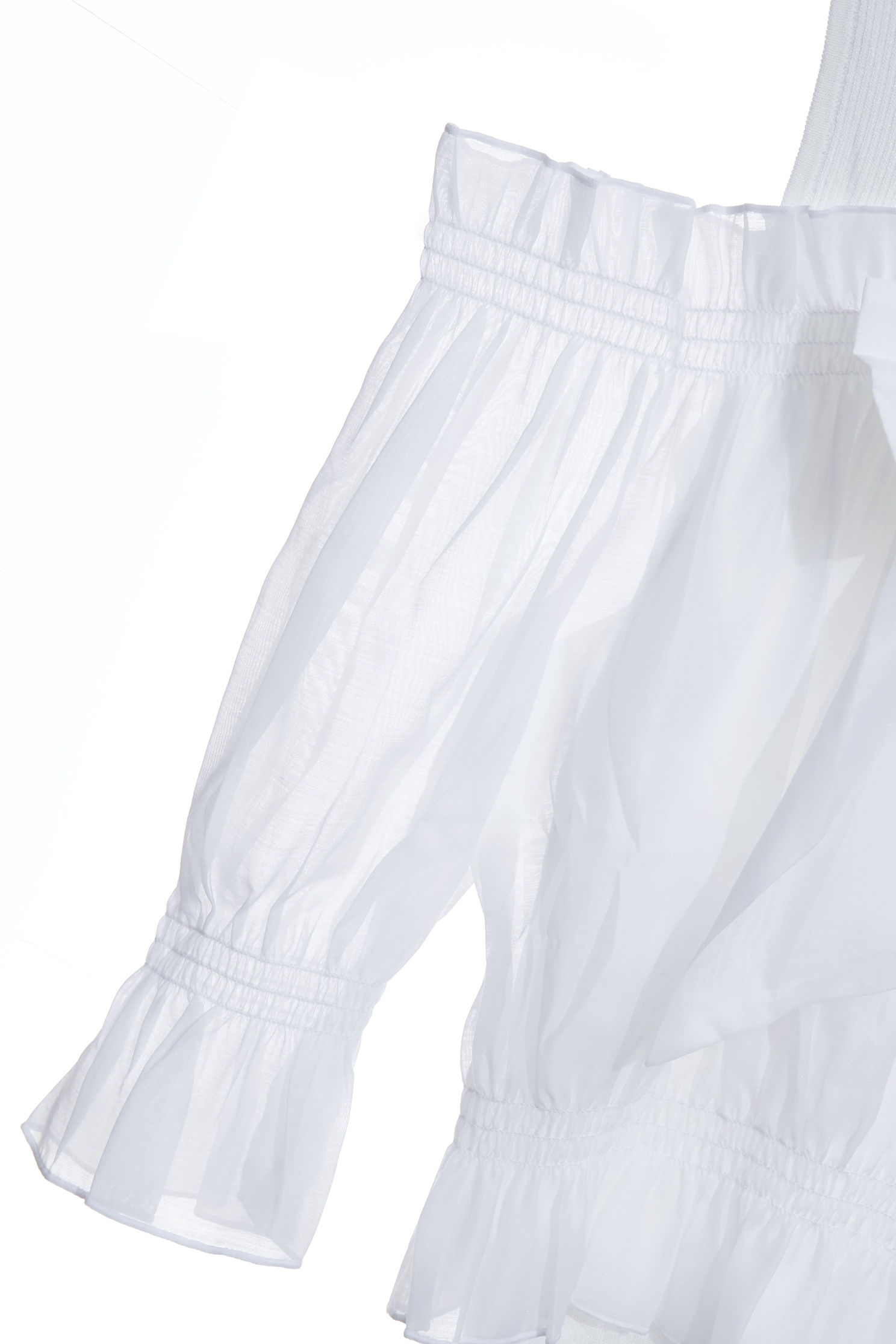 Cold Shoulder Front Bow Detail TopCold Shoulder Front Bow Detail Top,Tops,Season (SS) Look,White tops,bows,Knitted,Knitted tops