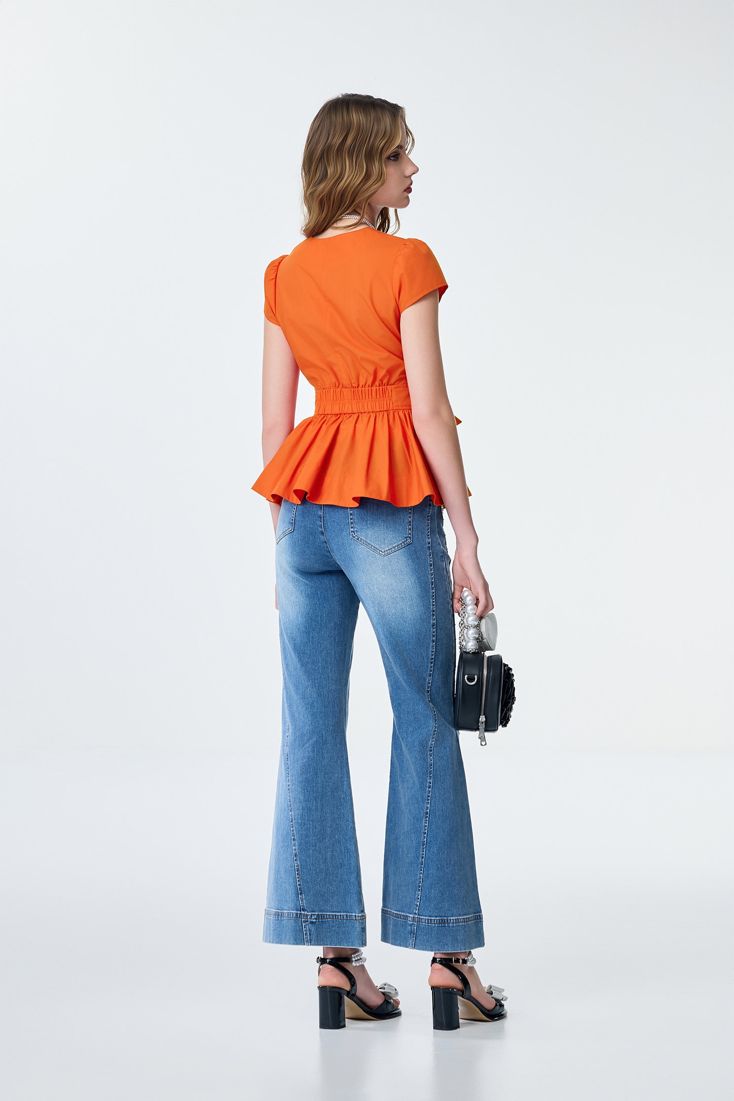 Front Bow Detail Short Sleeve TopFront Bow Detail Short Sleeve Top,Tops,Season (SS) Look,City Feminine
