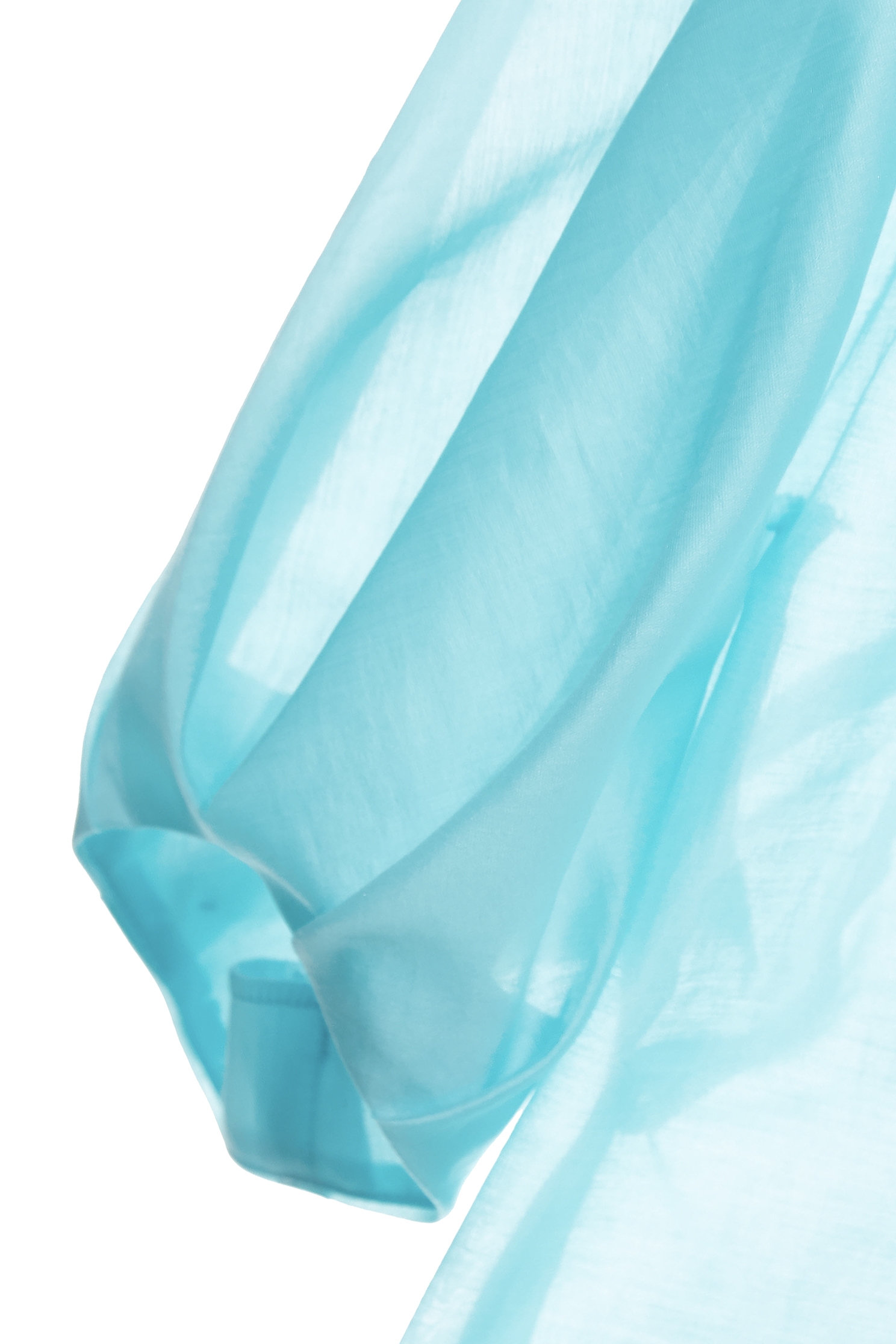 Ice Blue Ruffle Detail Top,Tops,Season (SS) Look