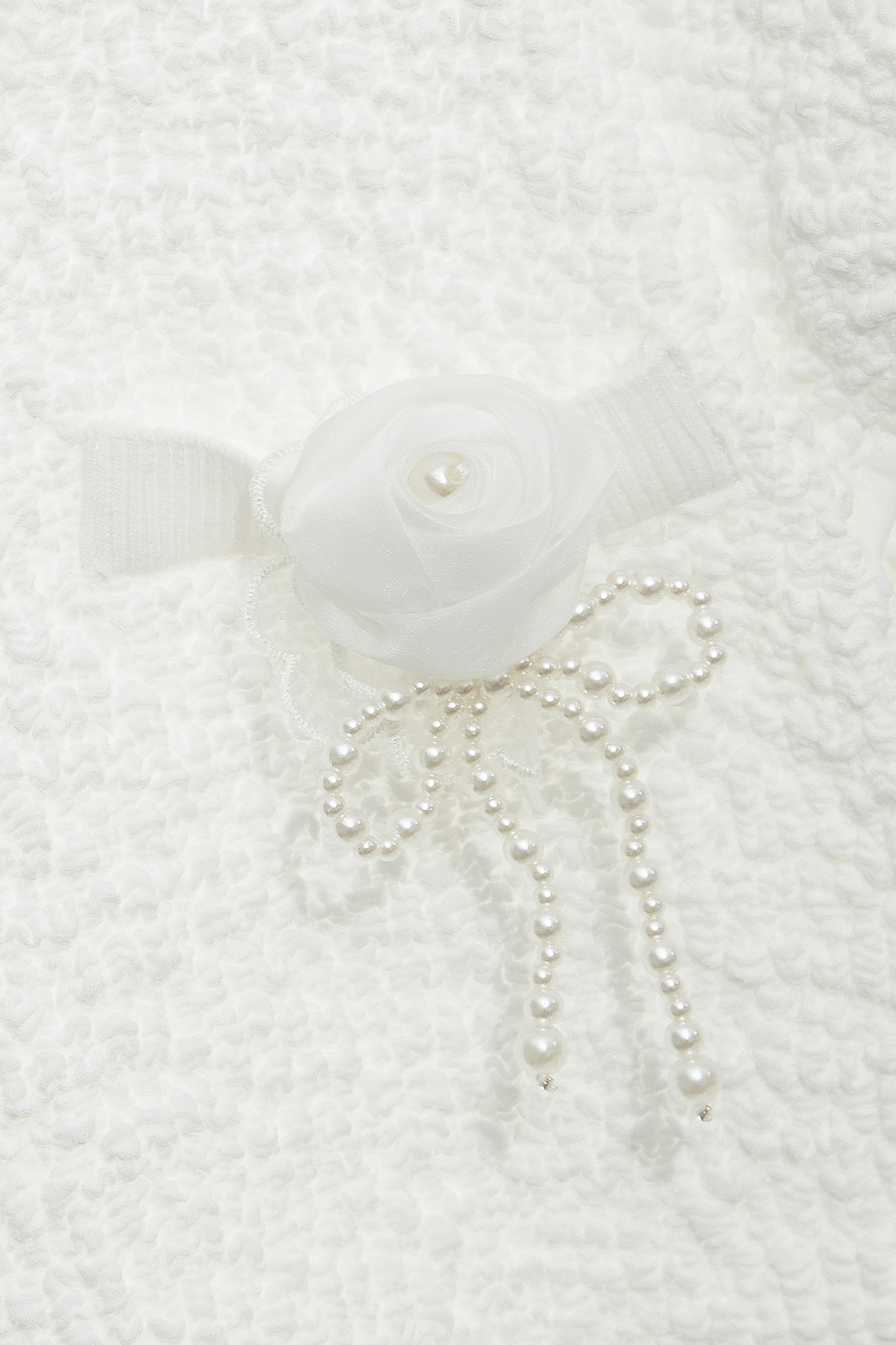 Floral Brooch Textured TopFloral Brooch Textured Top,Tops,Season (AW) Look