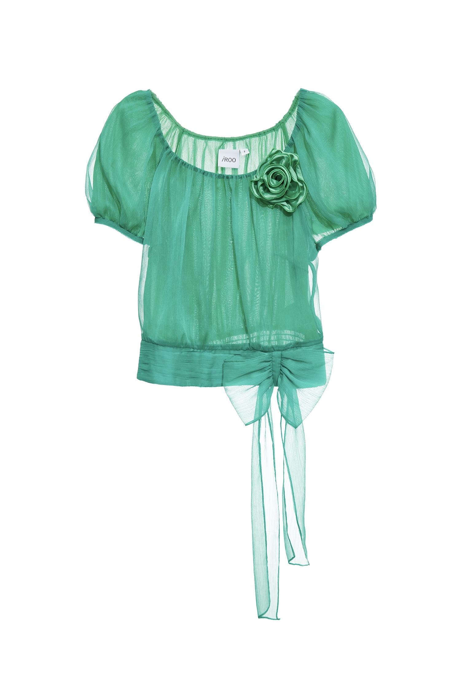 Bow Detail Chiffon Top,Tops,Season (SS) Look,bows,Chiffon