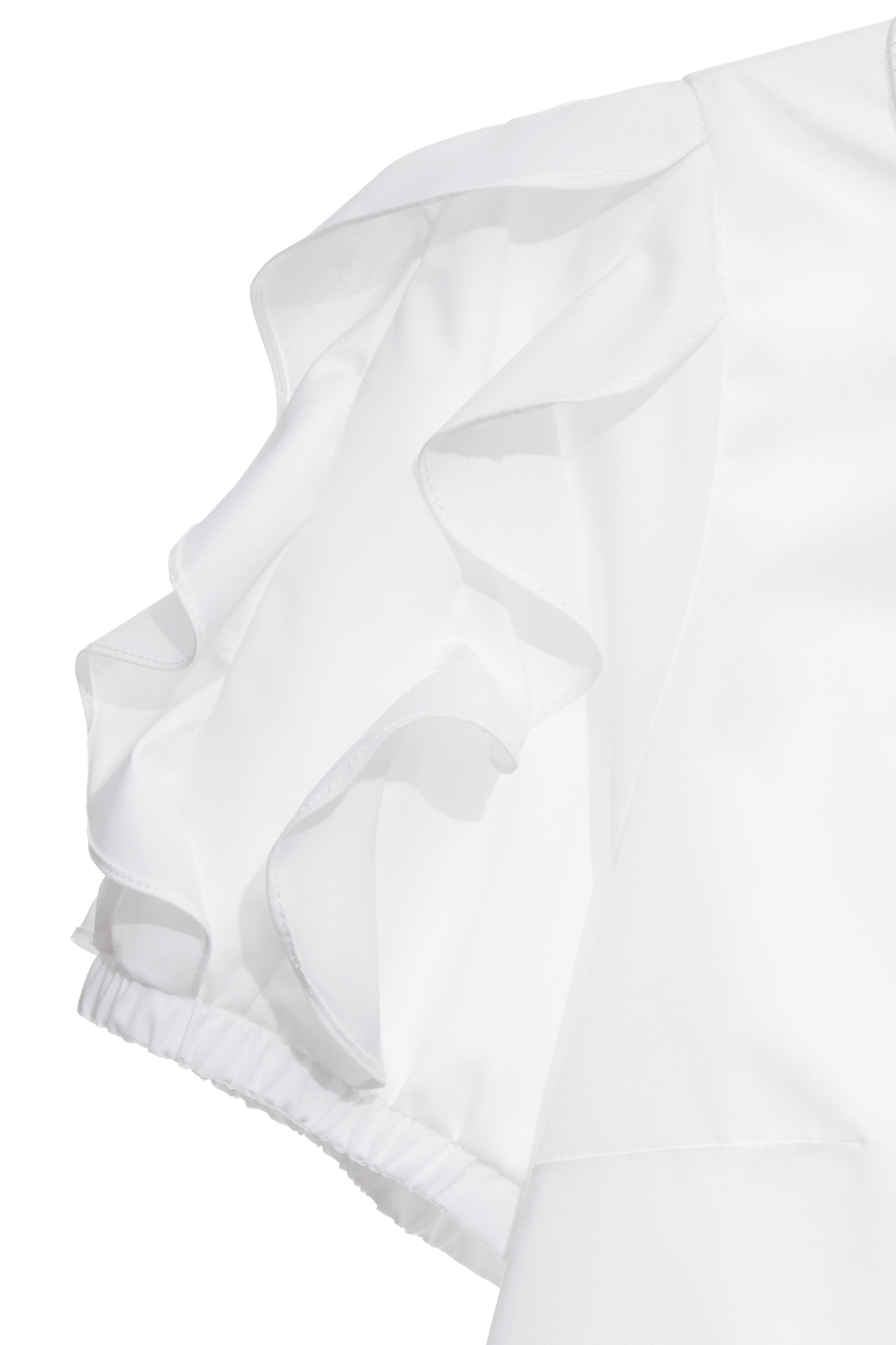 Lace Collar Ruffle Sleeve TopLace Collar Ruffle Sleeve Top,Tops,Embroidered,Season (SS) Look,White tops,Embroidered tops,Lace