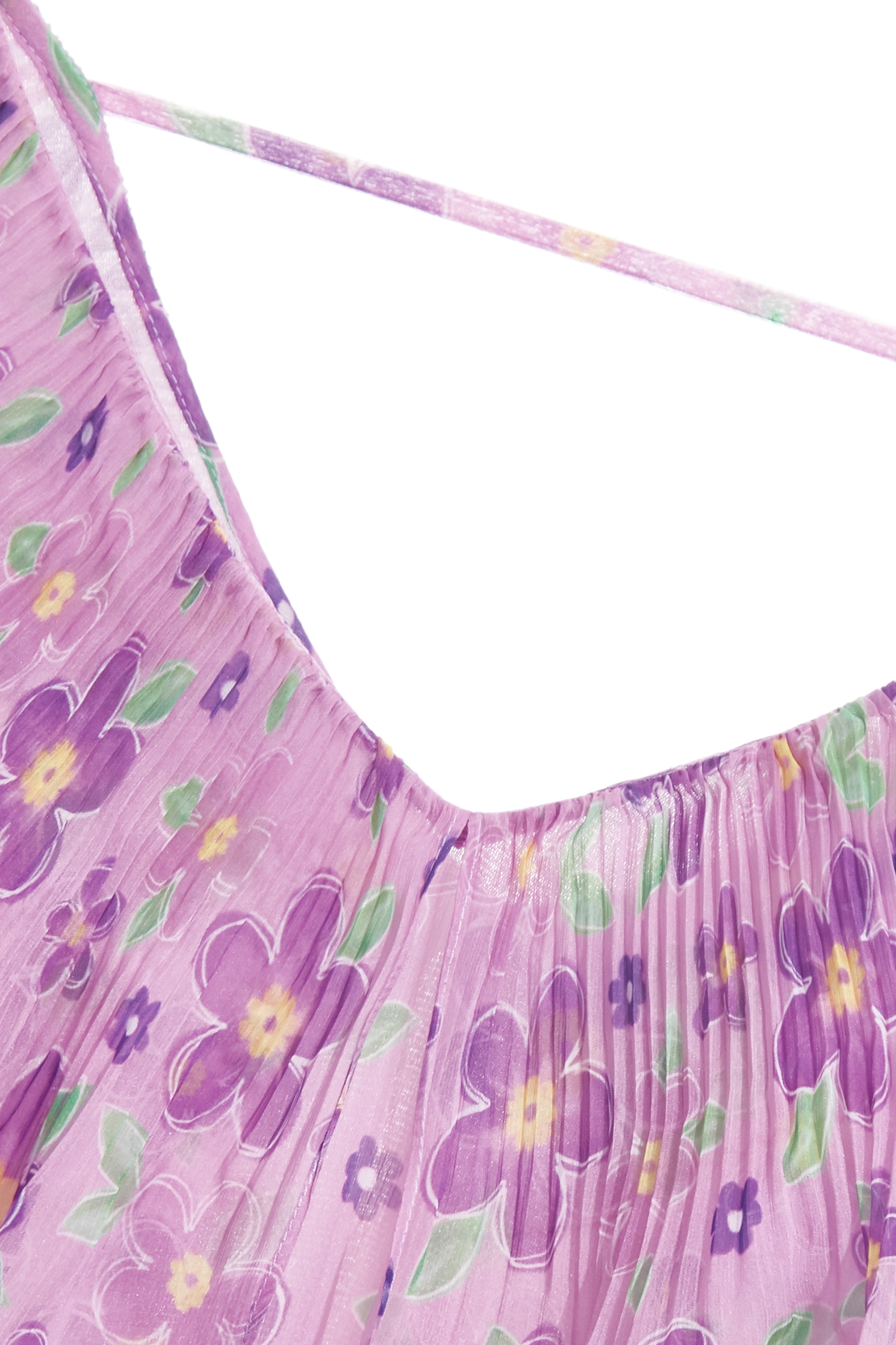 Pleated Bertha Collar Floral Print TopPleated Bertha Collar Floral Print Top,Tops,Season (AW) Look,Chiffon
