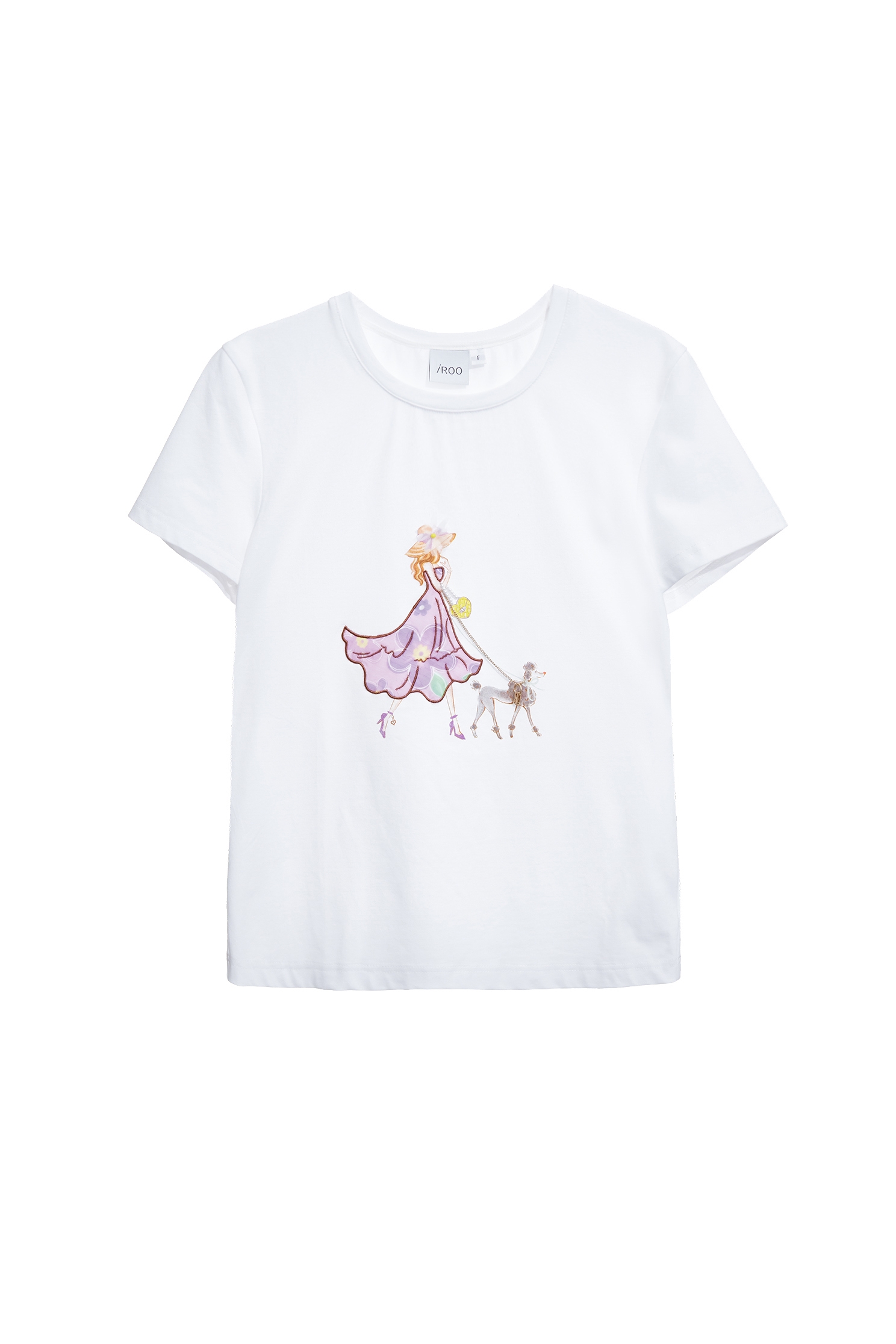 Front Graphic Print Short Sleeve TeeFront Graphic Print Short Sleeve Tee,Dresses,Tops,Embroidered,White tops,Season (AW) Look