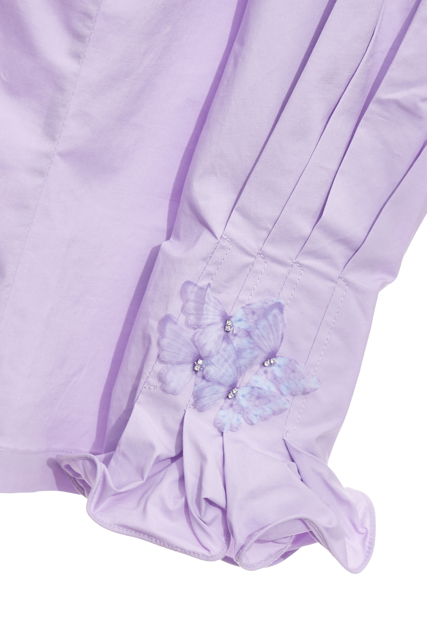 Butterfly Motif V-neck TopButterfly Motif V-neck Top,Tops,pearl,Season (AW) Look