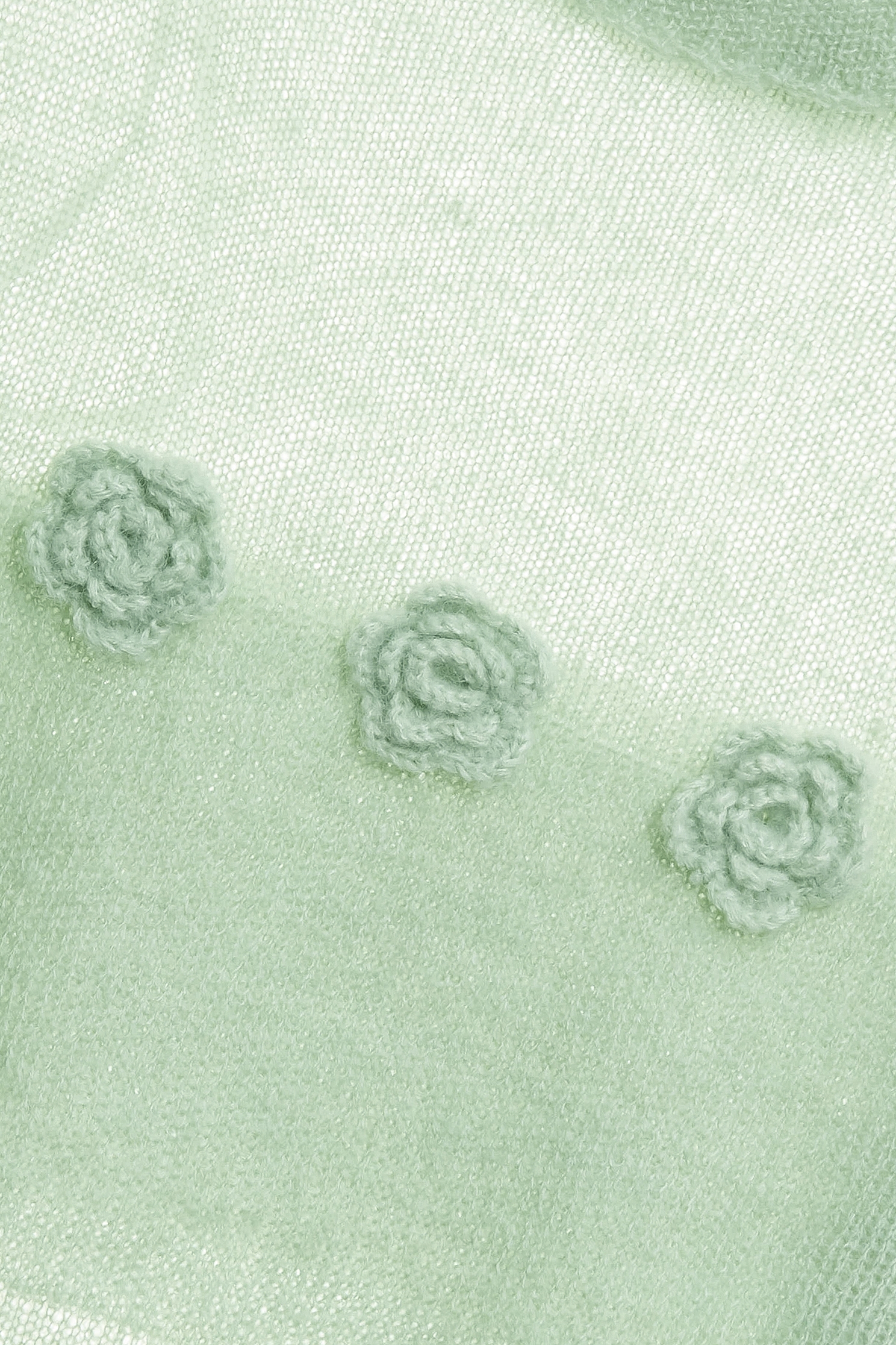 Mint Green Rose Detail Knit TopMint Green Rose Detail Knit Top,Tops,Season (AW) Look,Knitted,Knitted tops