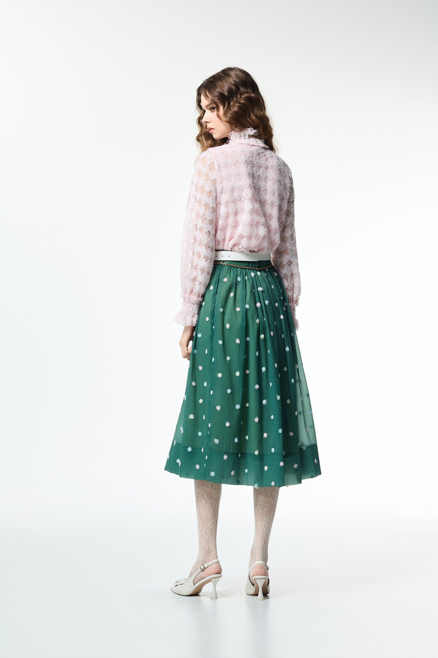 Rose Lace Detail Mesh TopRose Lace Detail Mesh Top,Tops,bestselling,Embroidered,Plaid,Season (AW) Look,Valentine,blossoms,Lace,Lace tops