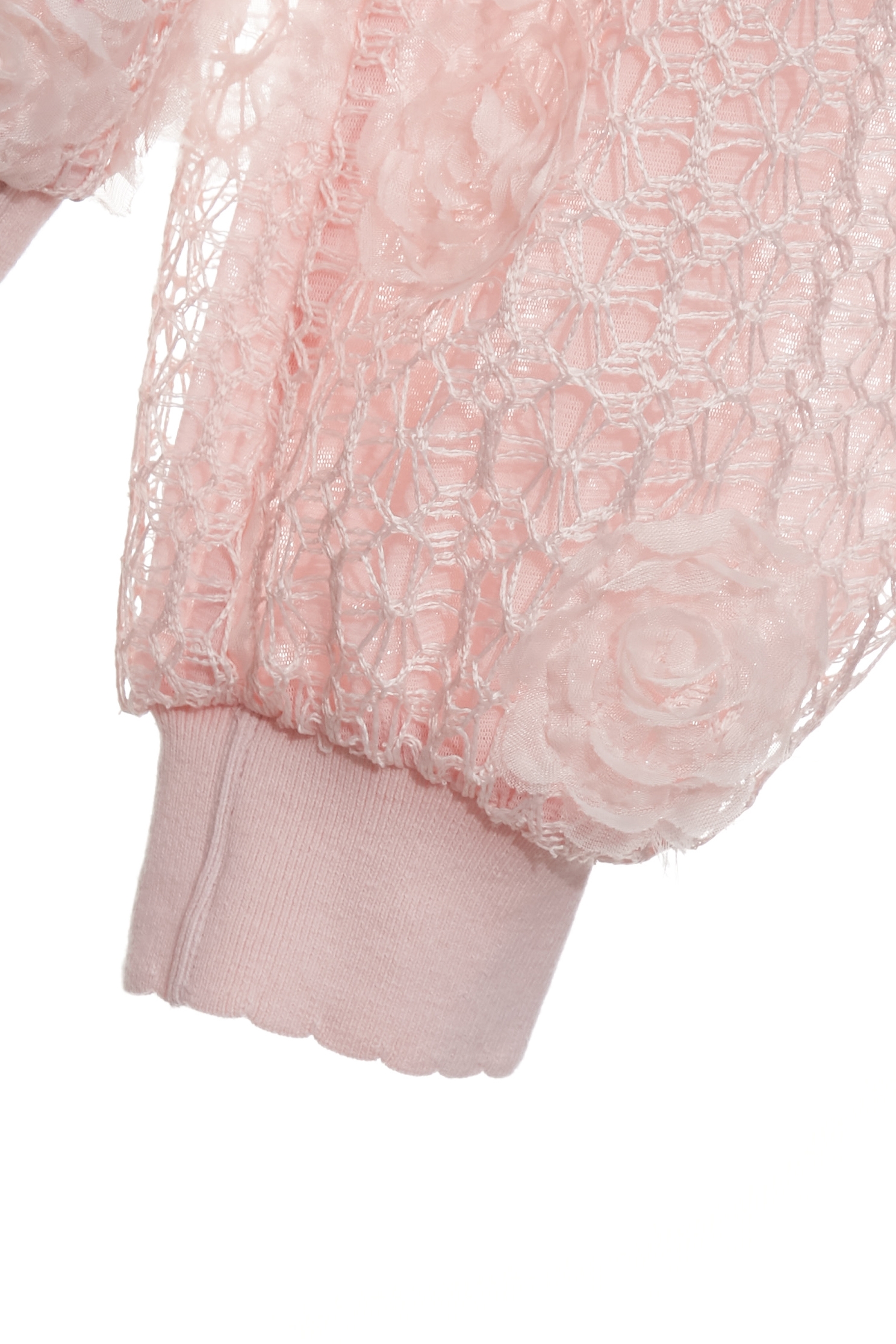 V-neck Embroidery Lace Pink TopV-neck Embroidery Lace Pink Top,Tops,Embroidered,Season (AW) Look,Lace