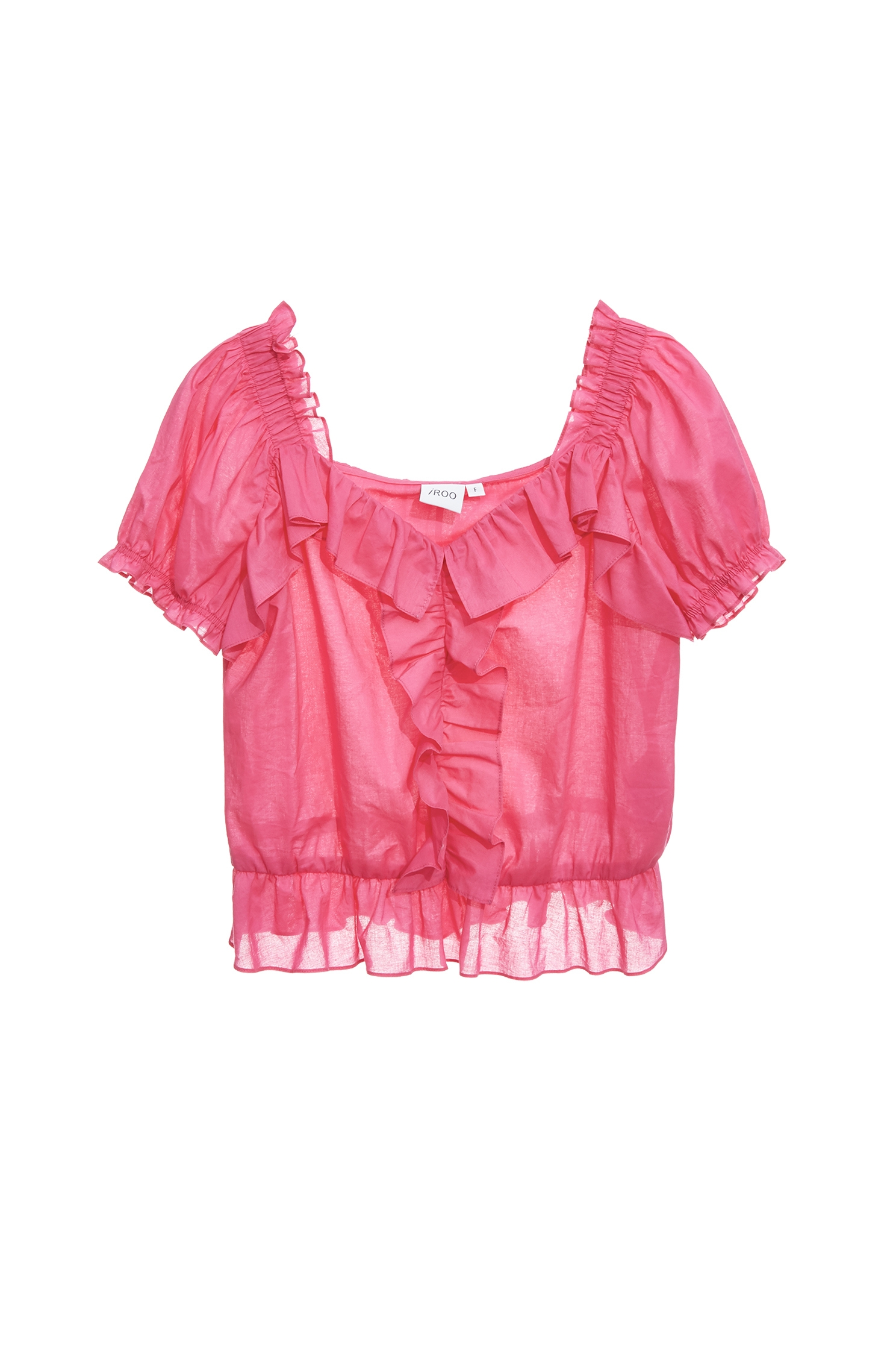 Ruffle Detail Short Sleeve TopRuffle Detail Short Sleeve Top,Tops,Season (AW) Look,Cotton