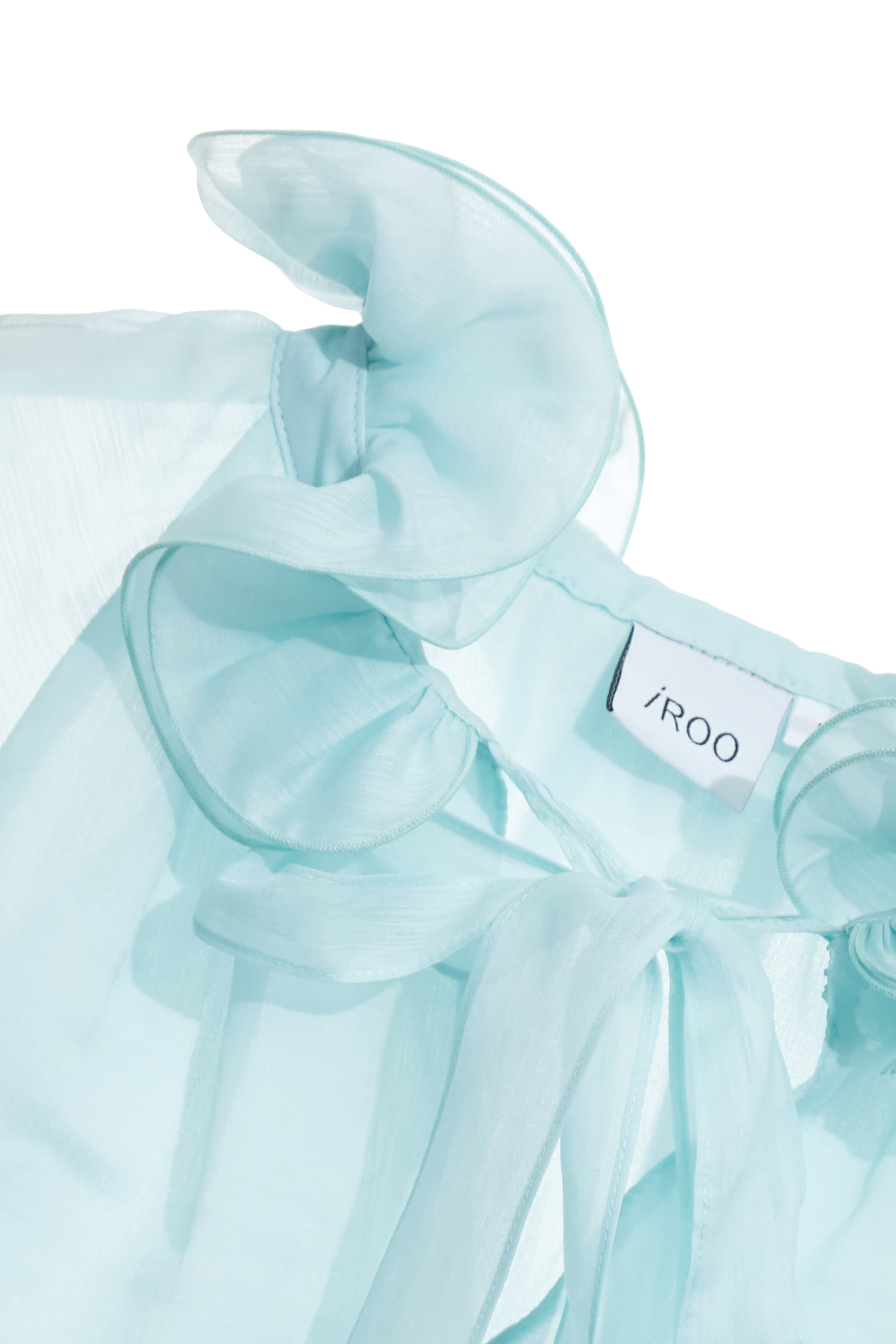 Ruffle Collar Detail Light Blue TopRuffle Collar Detail Light Blue Top,Tops,Season (AW) Look,Valentine,blossoms