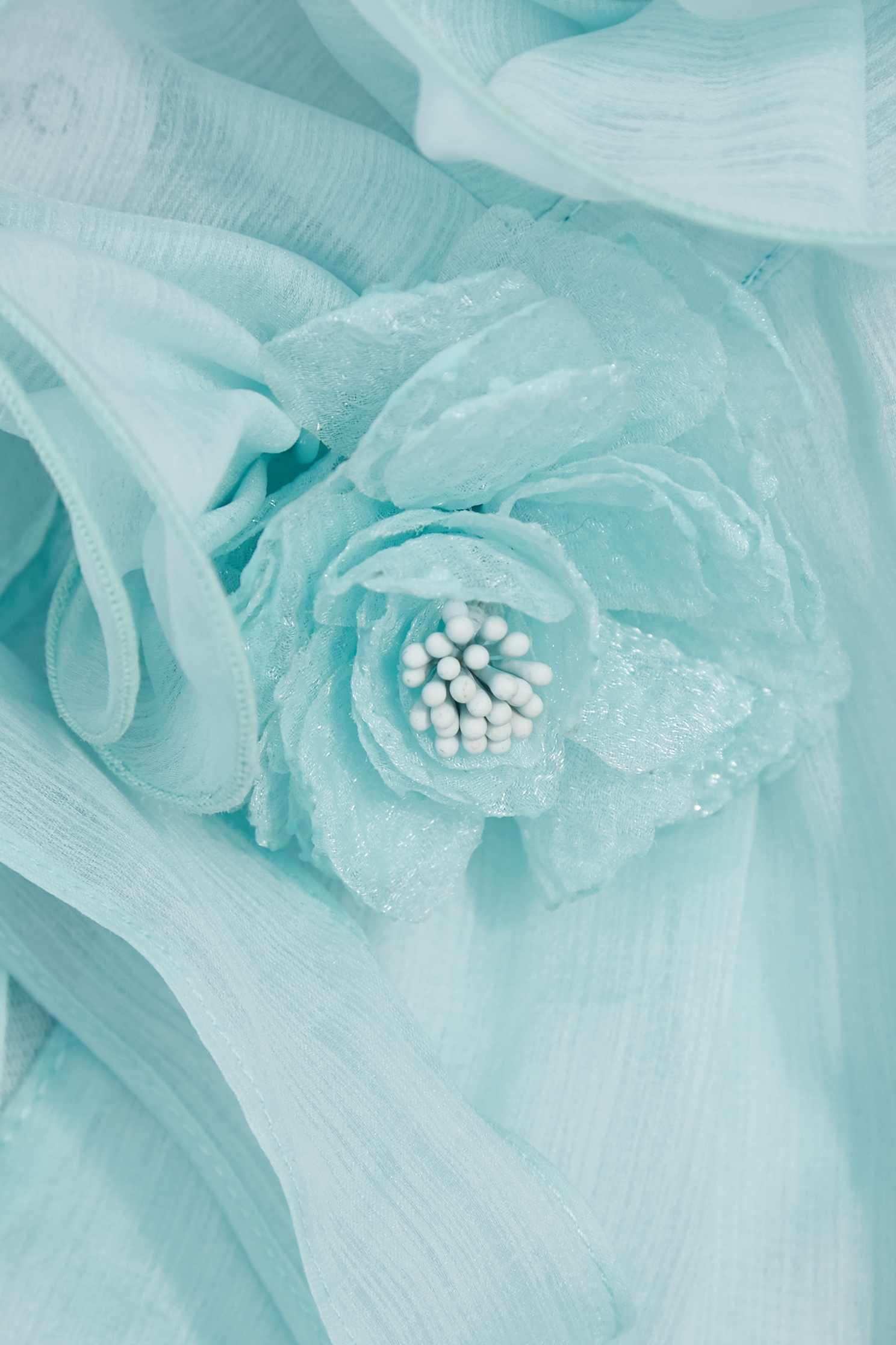 Ruffle Collar Detail Light Blue TopRuffle Collar Detail Light Blue Top,Tops,Season (AW) Look,Valentine,blossoms