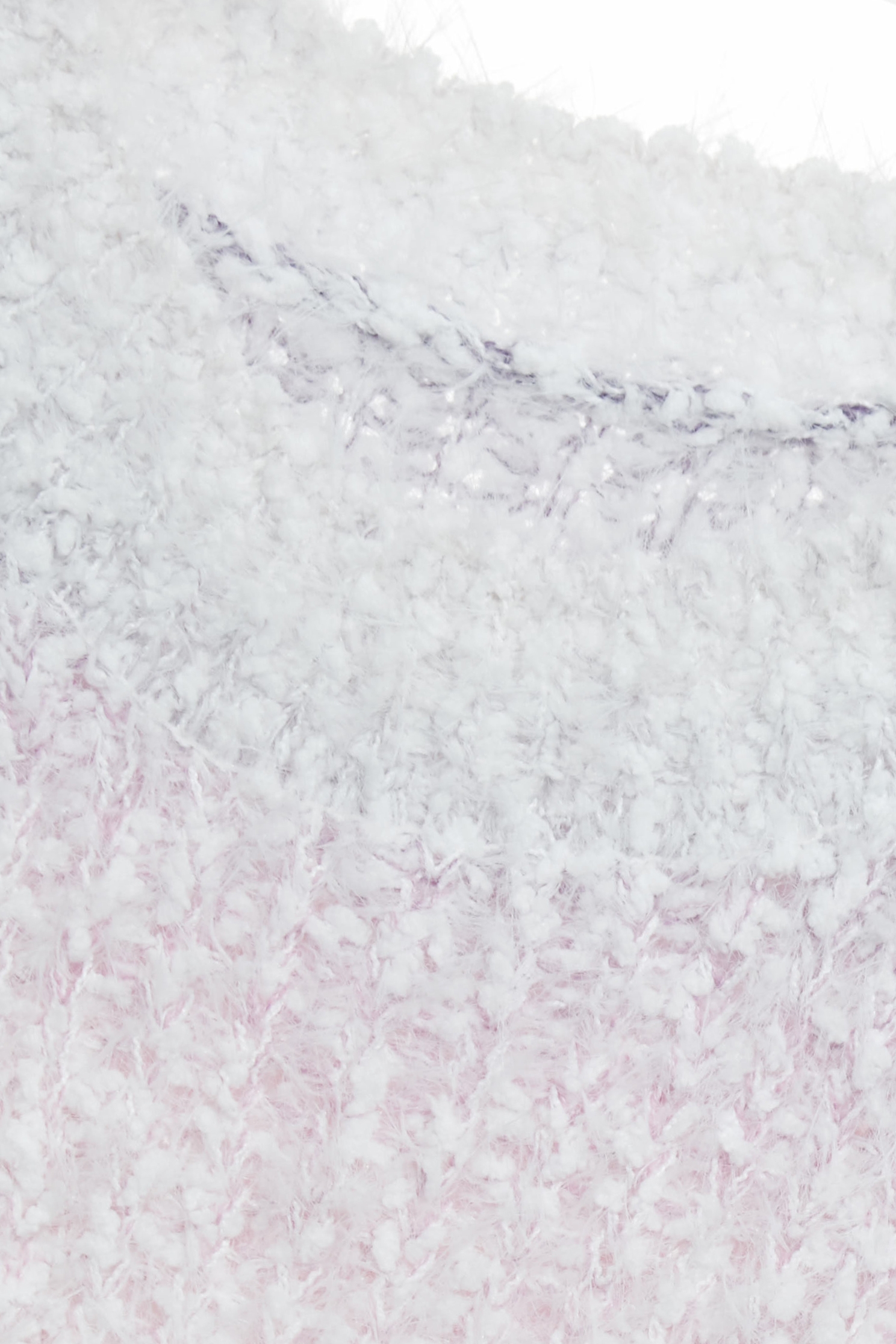 Handcrafted Floral Detail Gradient Purple Knit TopHandcrafted Floral Detail Gradient Purple Knit Top,Tops,Season (AW) Look,Valentine,blossoms,Knitted,Knitted tops,Knitted tops