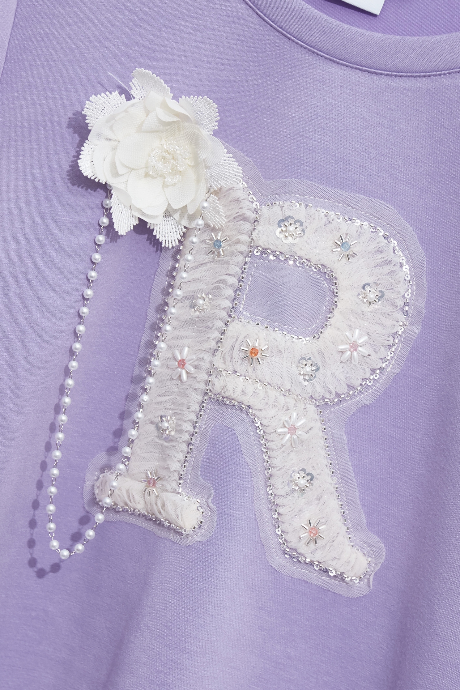 R Logo Purple Long Sleeve TopR Logo Purple Long Sleeve Top,Tops,pearl,Season (AW) Look,blossoms,Sweaters