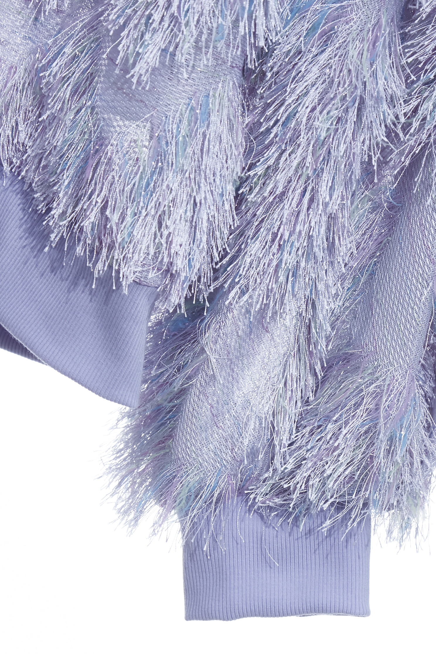 Purple Long Sleeve Fringe TopPurple Long Sleeve Fringe Top,V-Neck T shirts,Tops,pearl,Season (AW) Look,Mesh fabric,Knitted tops