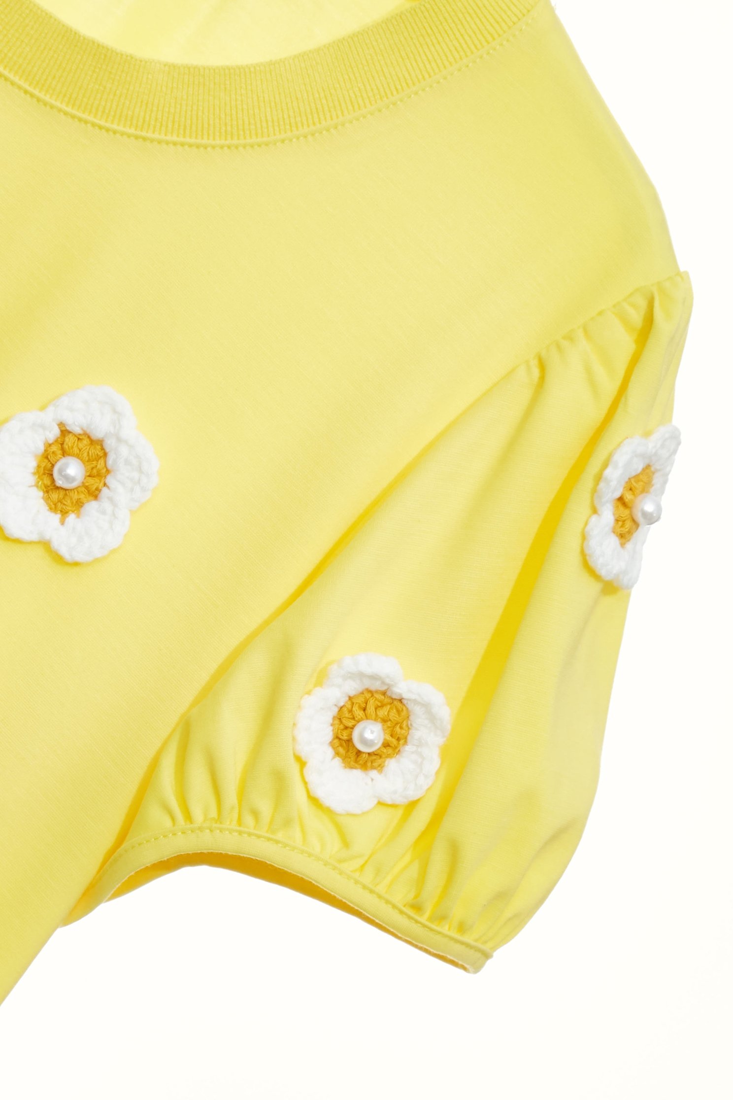 Handcraft Floral Short Sleeve TeeHandcraft Floral Short Sleeve Tee,T-shirts,Tops,Season (SS) Look,Knitted