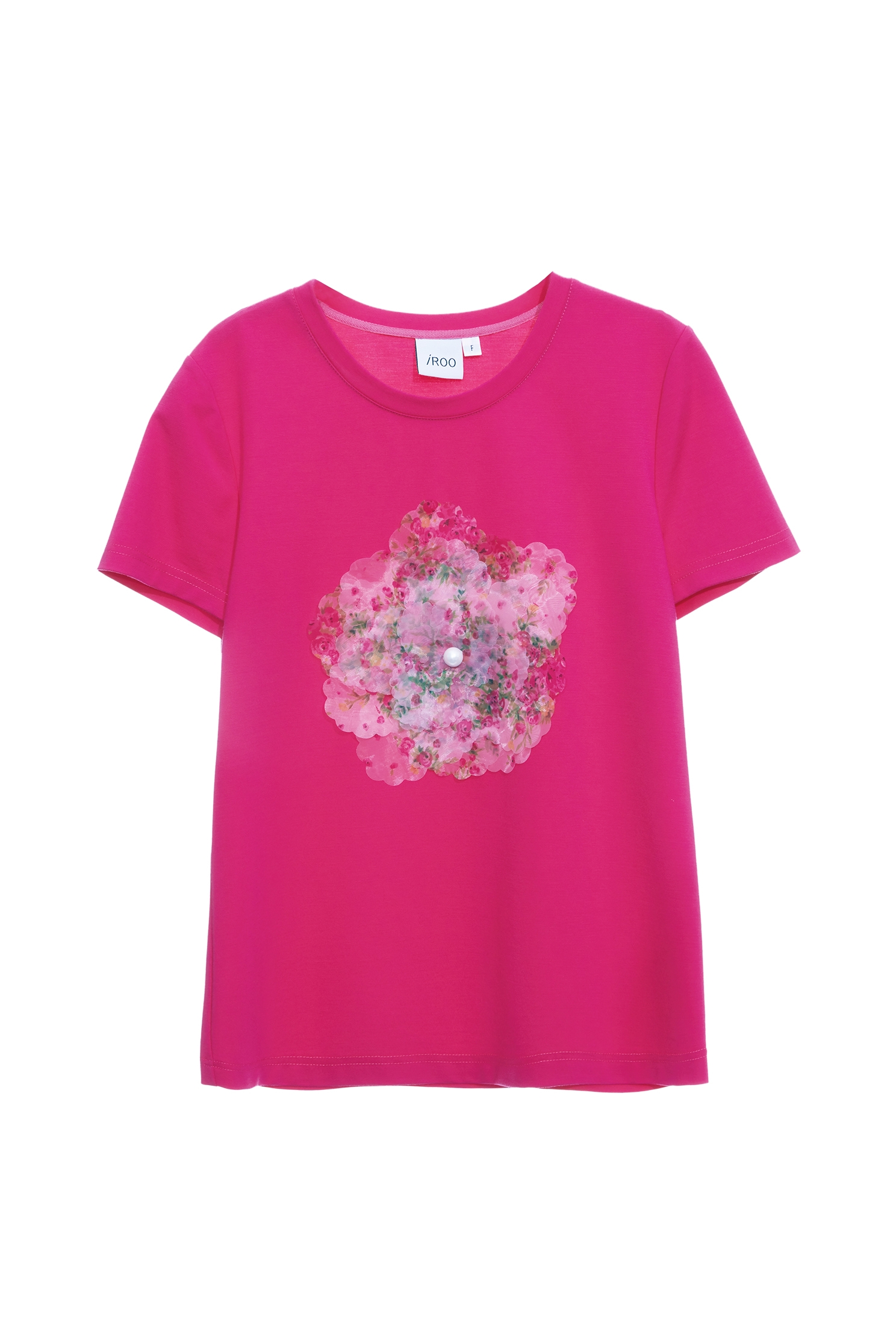 Front Floral Short Sleeve TeeFront Floral Short Sleeve Tee,T-shirts,Tops,Season (SS) Look