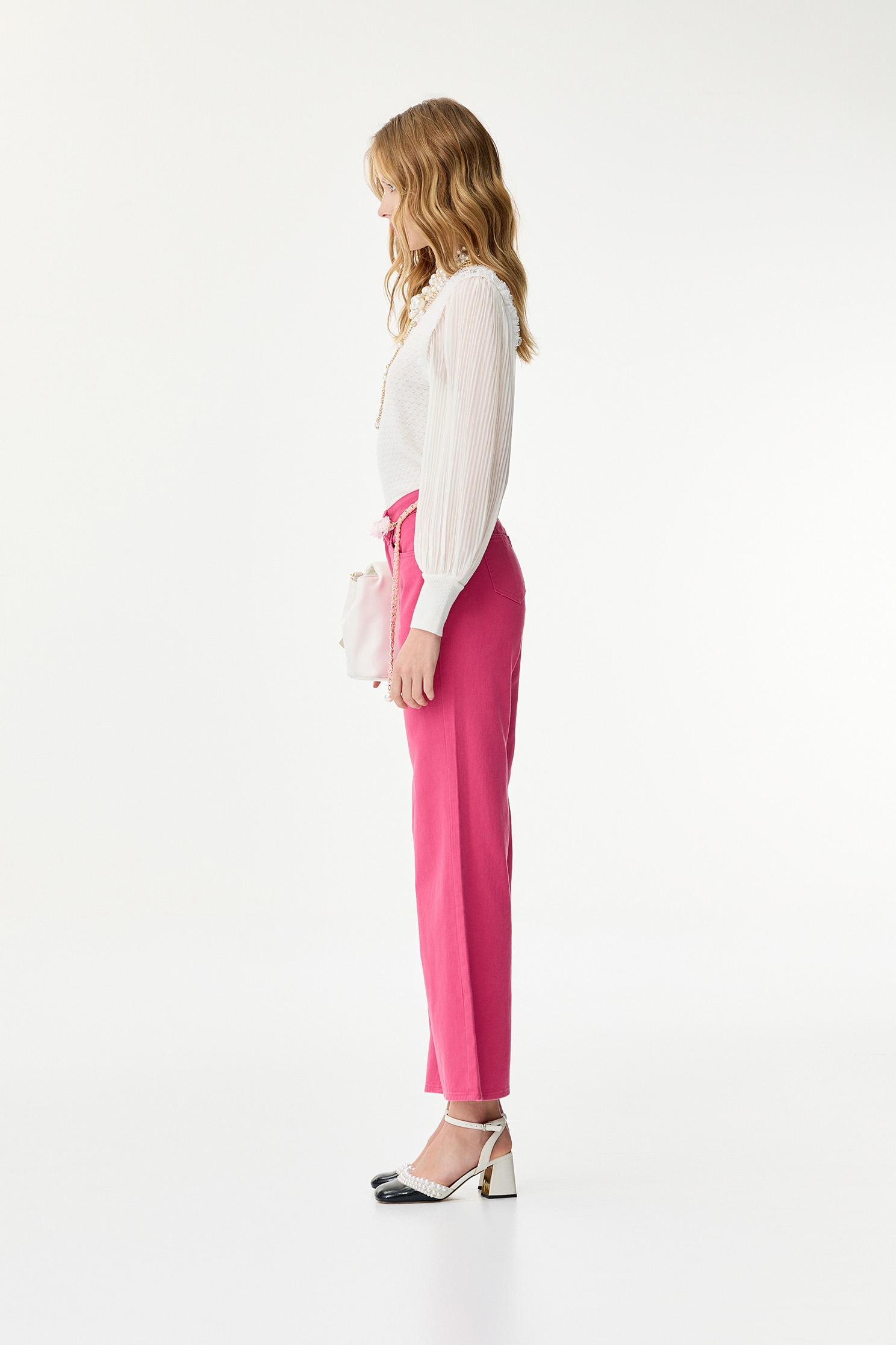 Chiffon Sleeve Knit TopChiffon Sleeve Knit Top,Tops,Season (SS) Look,Lace,Knitted,Knitted tops