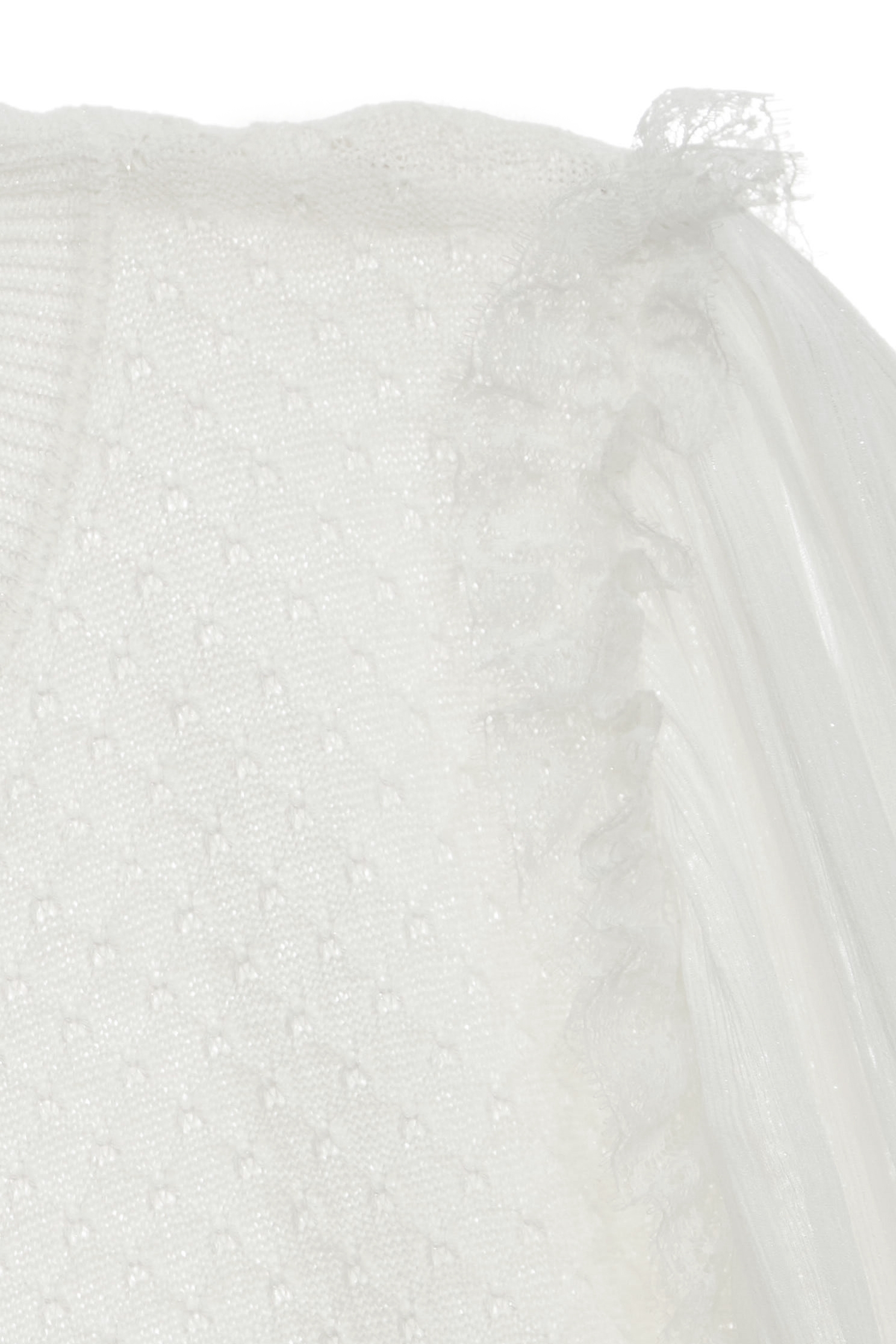 Chiffon Sleeve Knit TopChiffon Sleeve Knit Top,Tops,Season (SS) Look,Lace,Knitted,Knitted tops