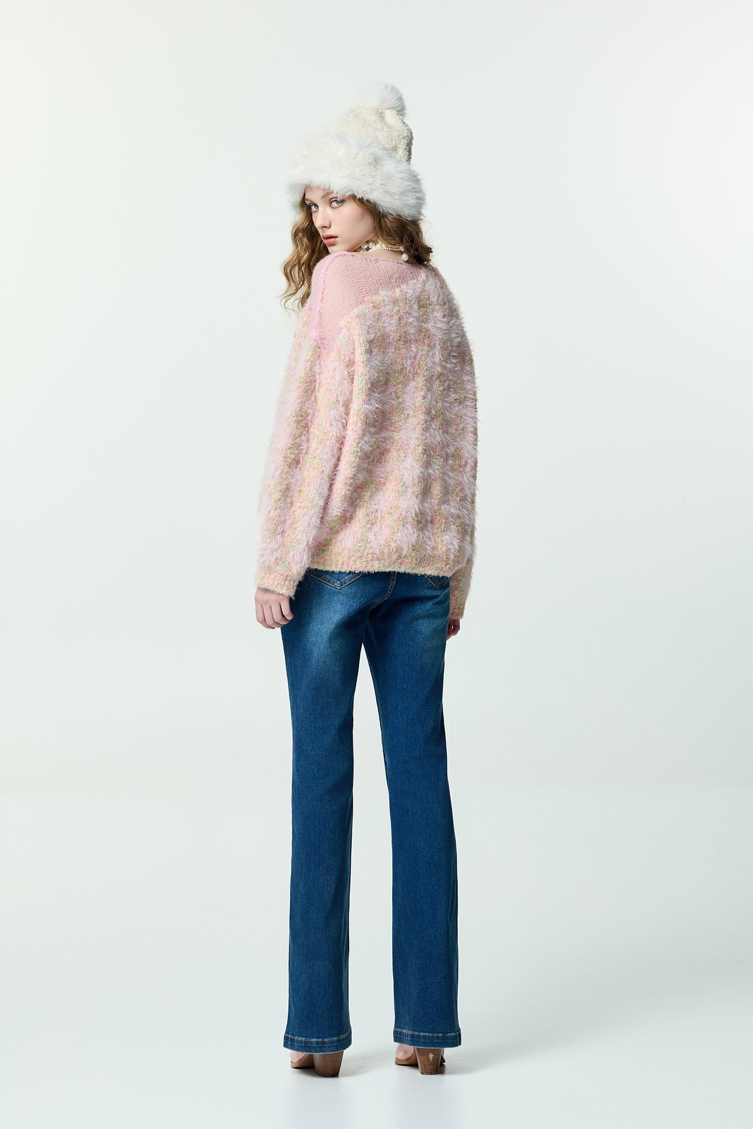 Pastel Gradient Knit TopPastel Gradient Knit Top,Tops,Season (AW) Look,Knitted