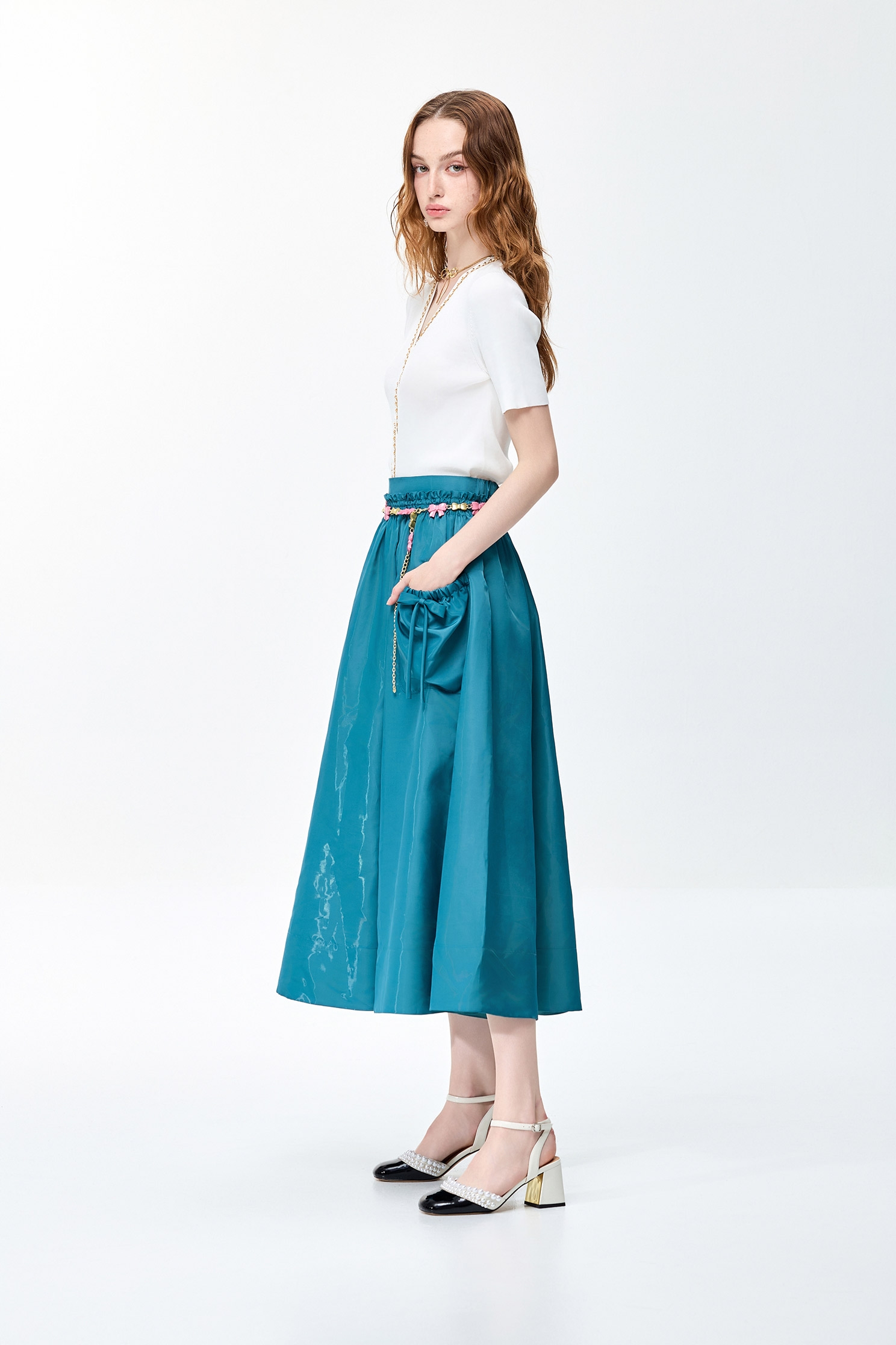 V-neck Short Sleeve Knit TopV-neck Short Sleeve Knit Top,V-Neck T shirts,Tops,Season (SS) Look,Knitted,Knitted tops